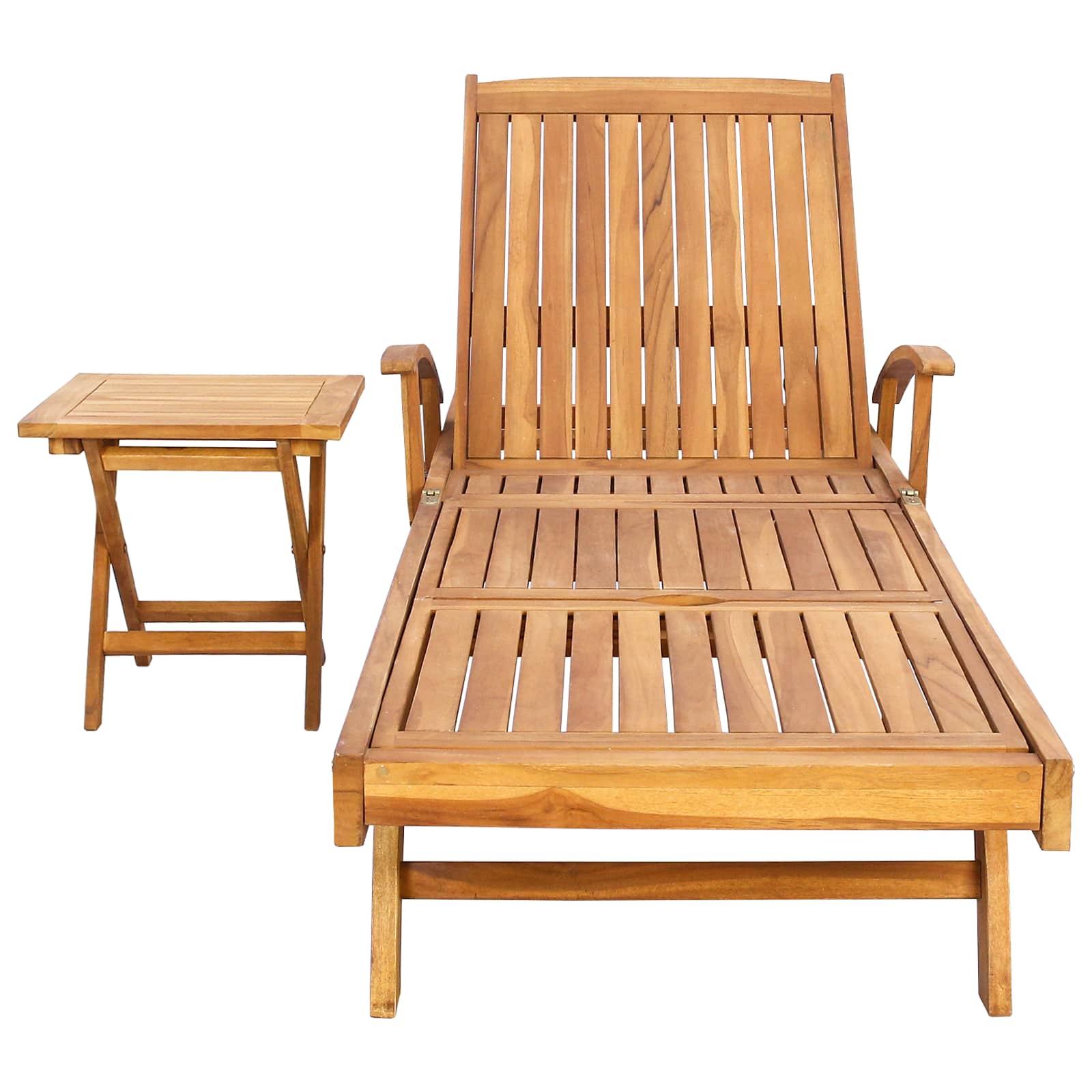 Suncobran s stolom 2 pcs Smeđa 40 x 40 x 40 cm Čvrsto teak drvo