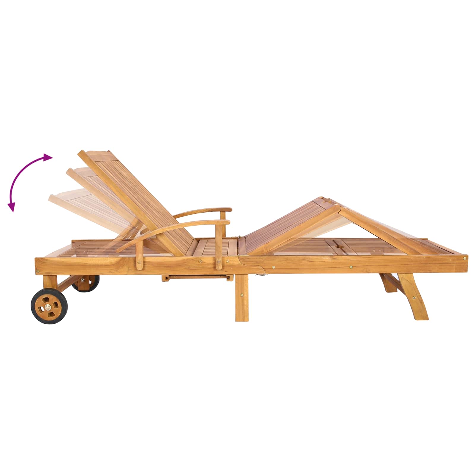 Suncobran s stolom 2 pcs Smeđa 40 x 40 x 40 cm Čvrsto teak drvo