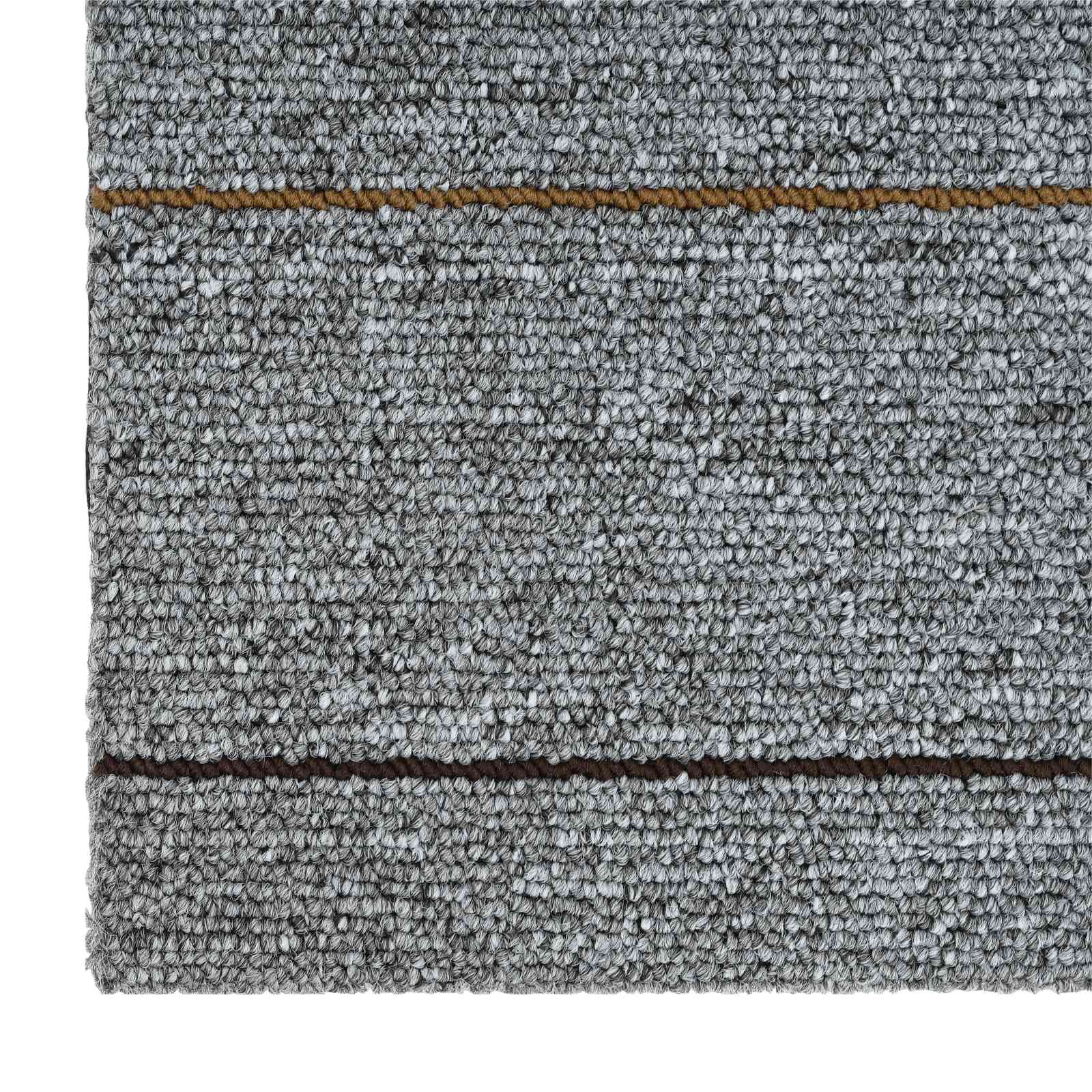 Tepih pločica Svjetlosiva s prugama 50 x 50 cm 20 pcs