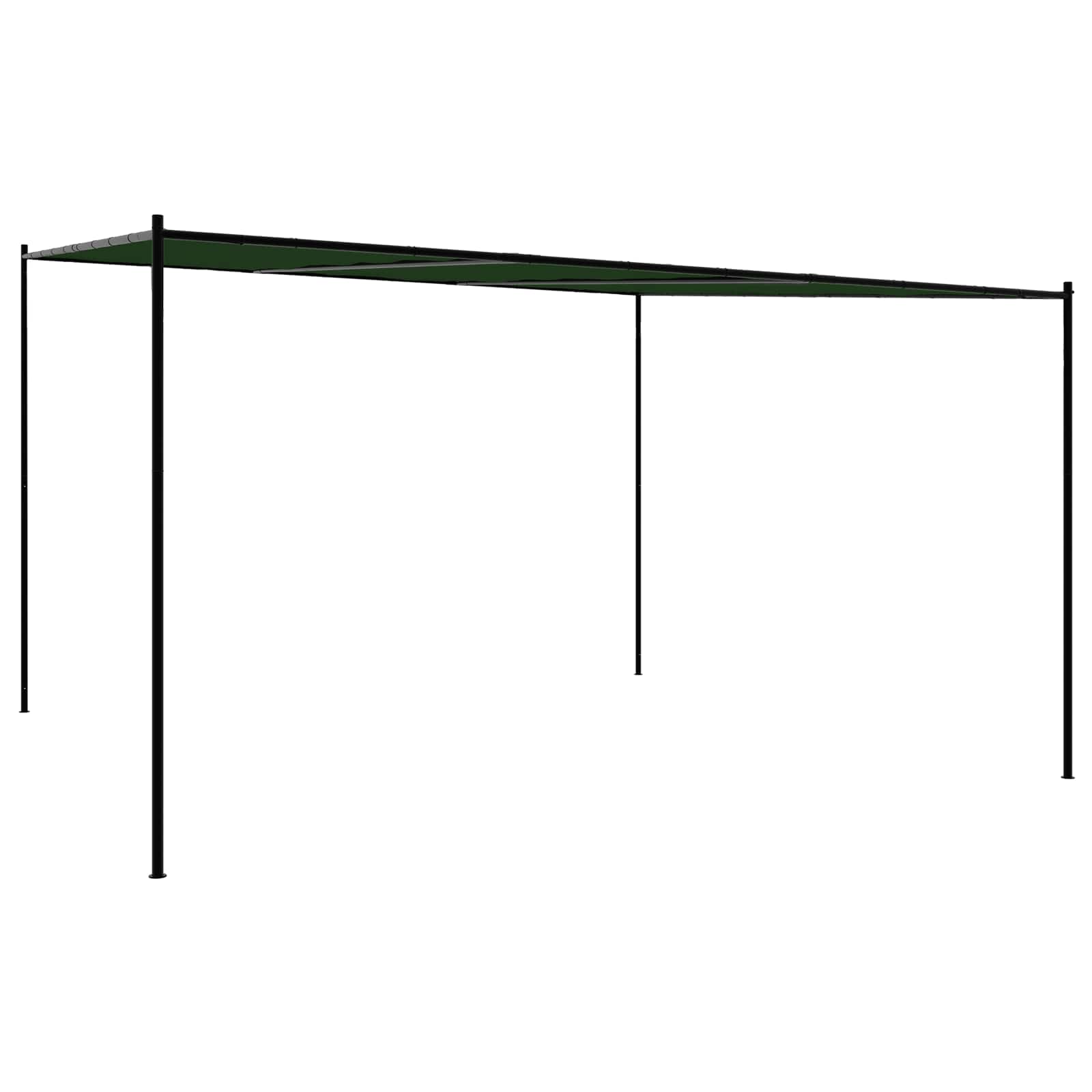 Gazebo 4 x 3,98 x 2,67 m Zelena Poliester i čelik
