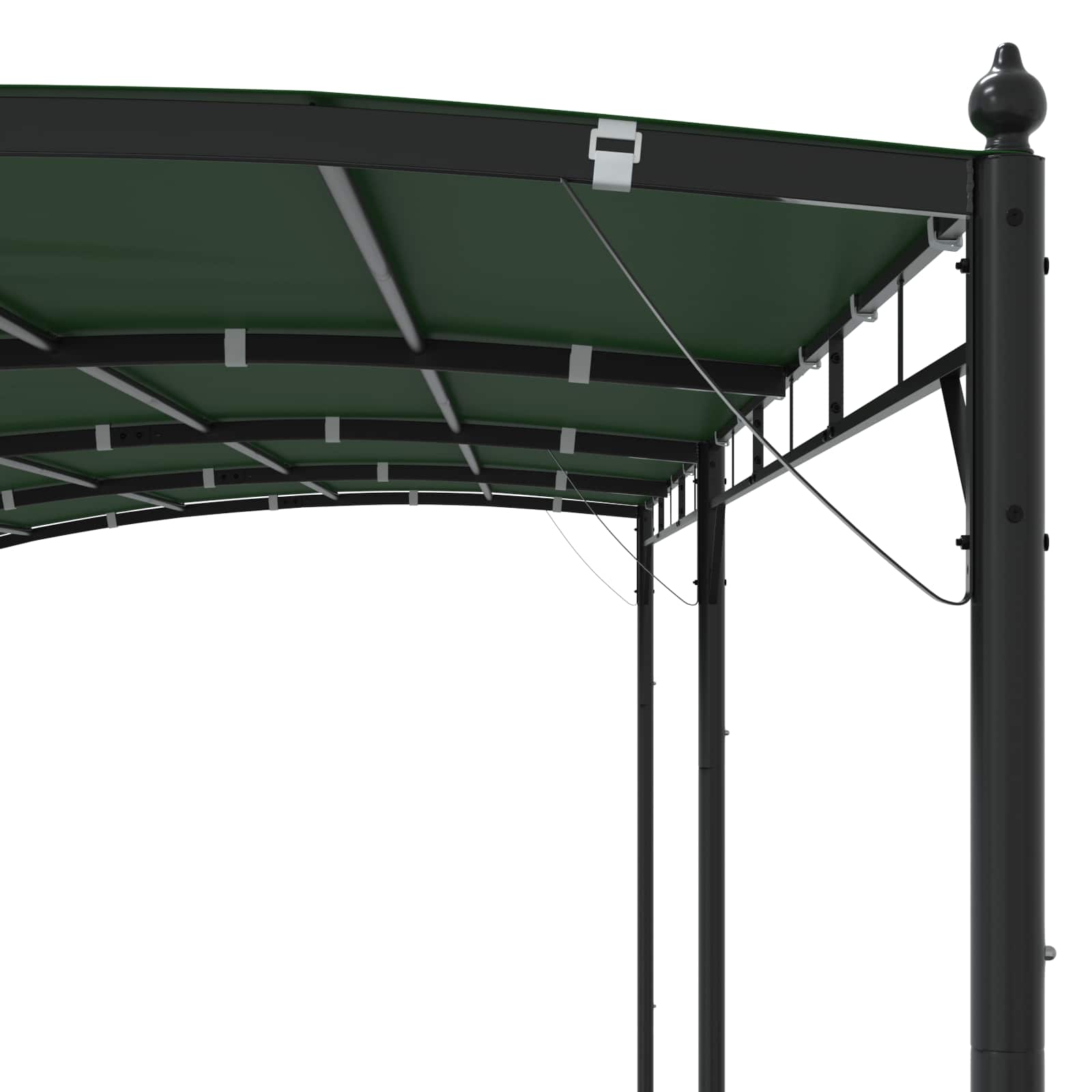 Gazebo 6 x 3 x 2,55 m Zelena Tkanina i Aluminij 180