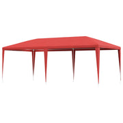 Šator za zabave Crvena 600 x 300 x 255 cm PE i čelik