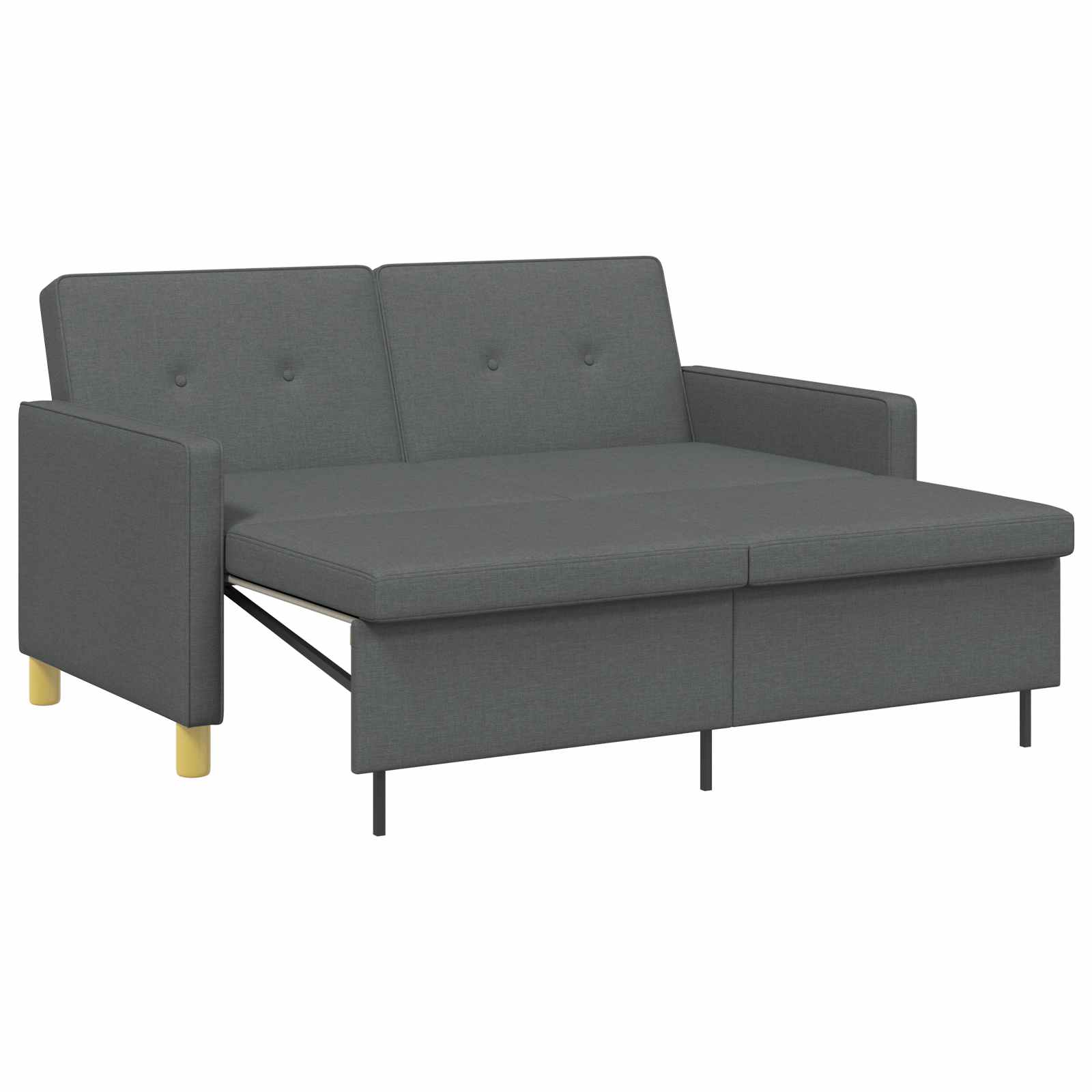 Krevet-sofa na razvlačenje Tamnosiva Tkanina
