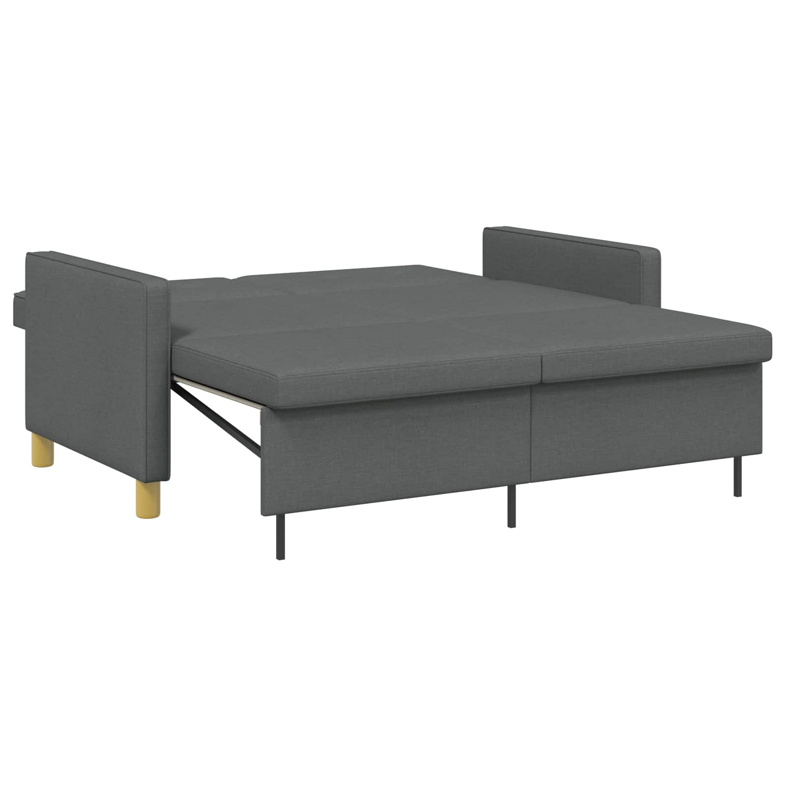 Krevet-sofa na razvlačenje Tamnosiva Tkanina