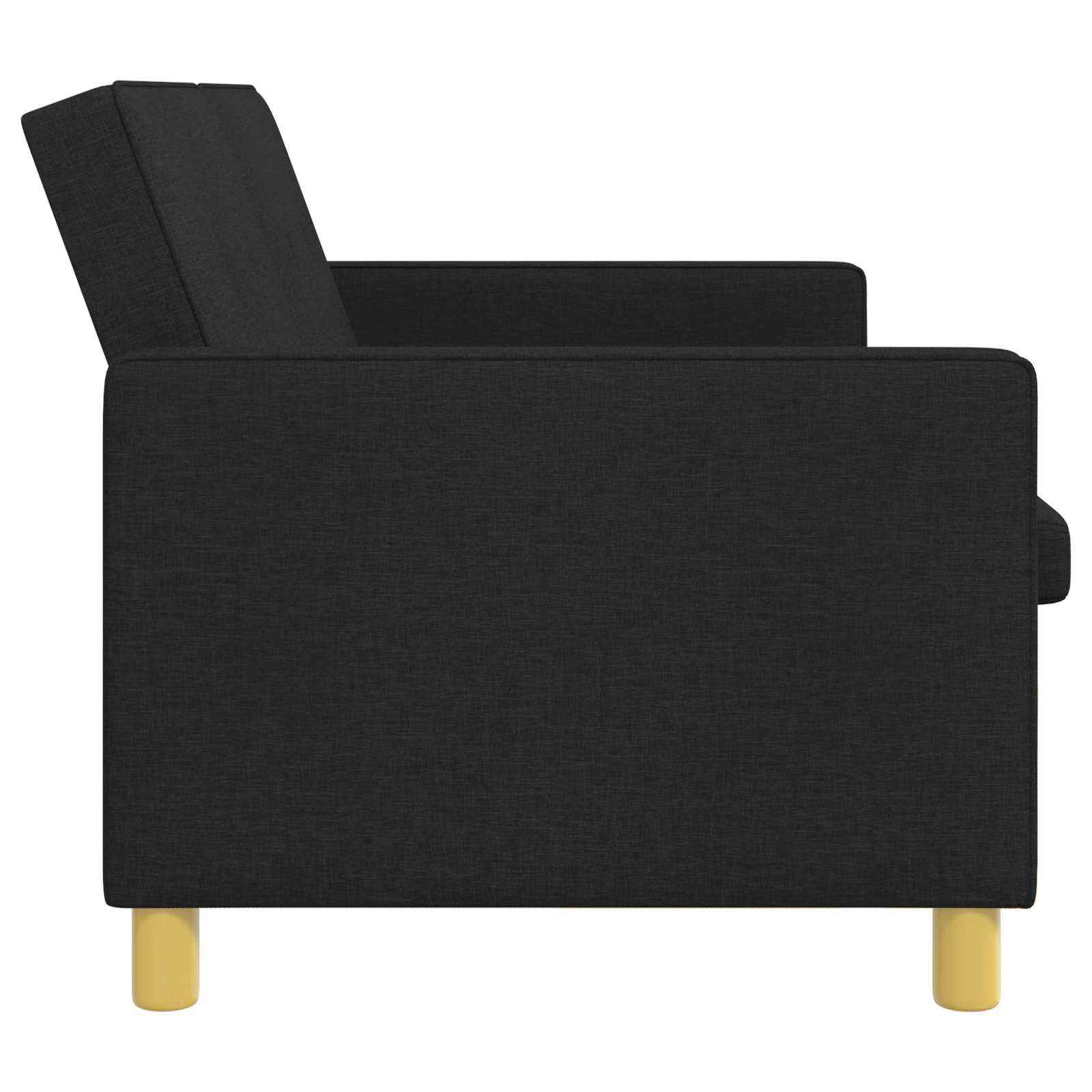 Krevet-sofa na razvlačenje Crna Tkanina