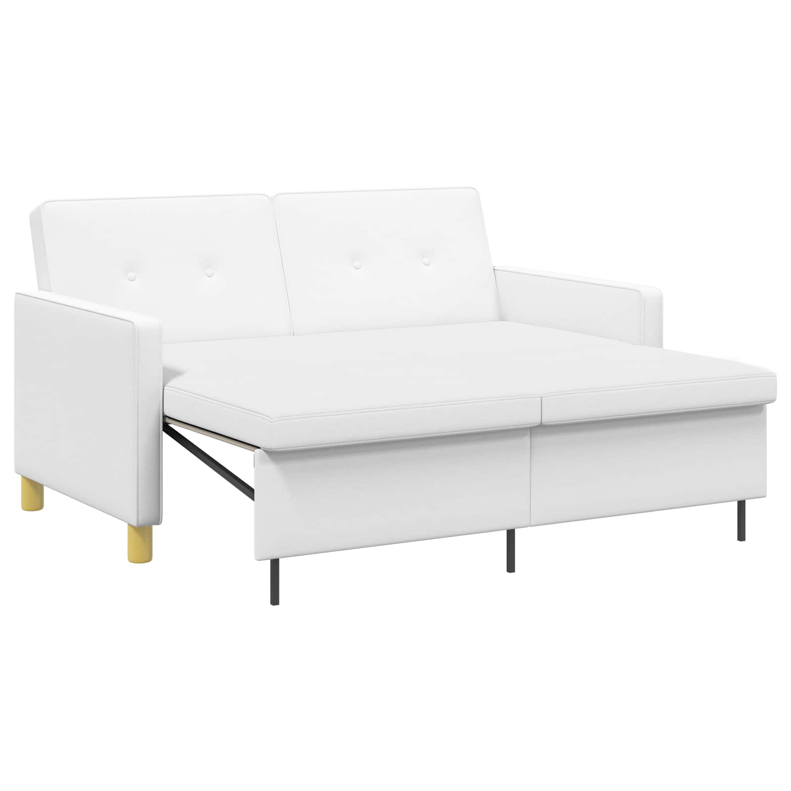 Krevet-sofa na razvlačenje Bijela Tkanina