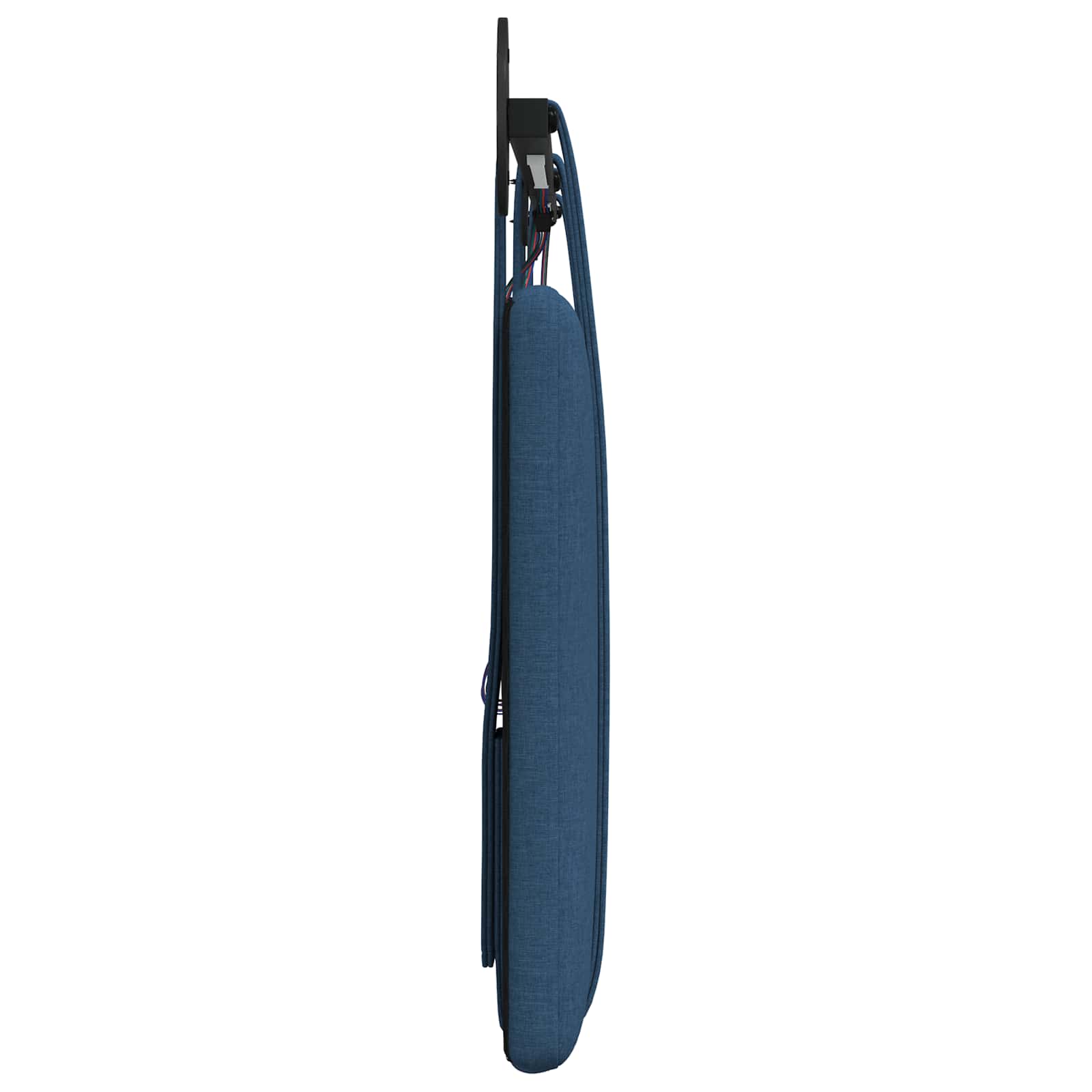 Viseće uzglavlje kreveta S LED svjetlom Plava Tkanina