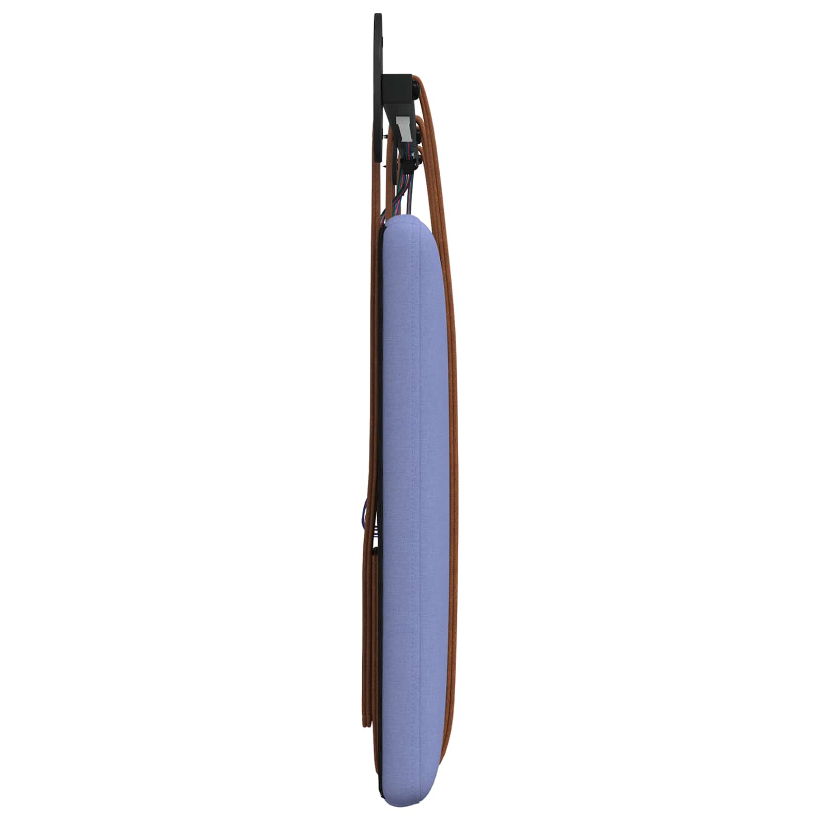 Viseće uzglavlje kreveta S LED svjetlom Traper plava Antikni PU