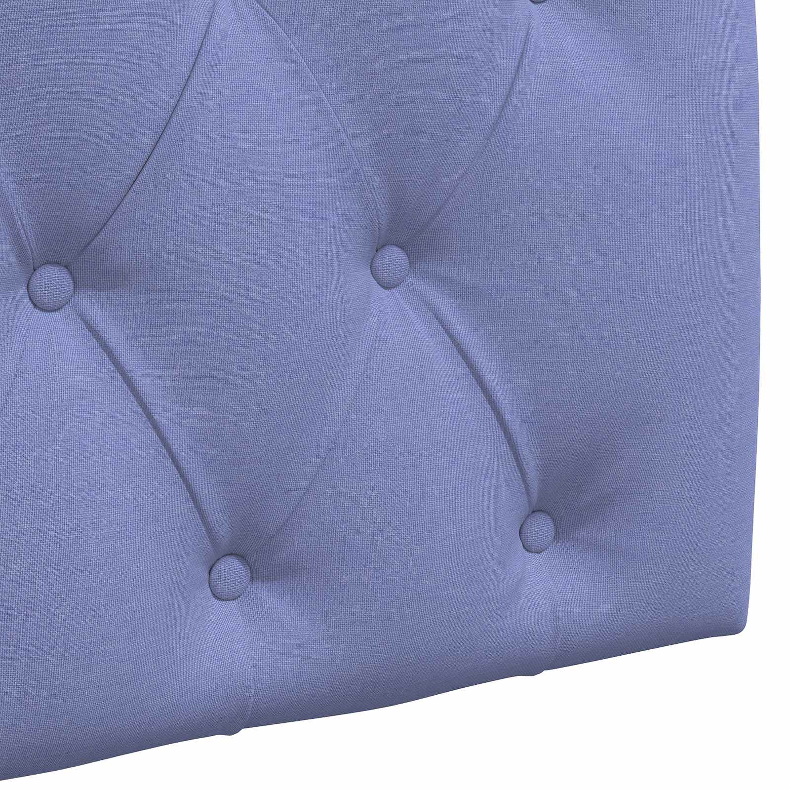 Viseće uzglavlje kreveta S LED svjetlom Traper plava Tkanina