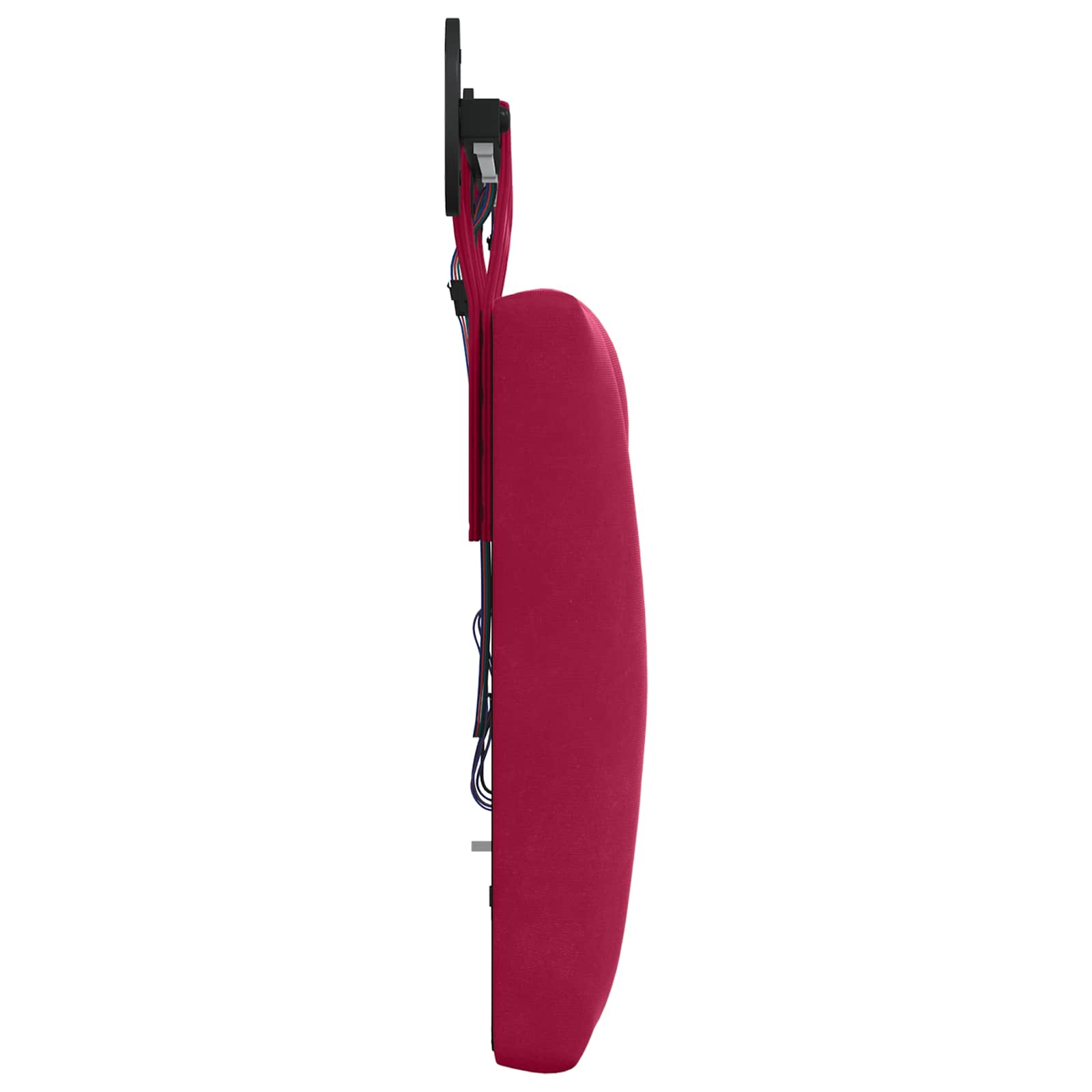 Viseće uzglavlje kreveta S LED svjetlom Vinska crvena Baršun