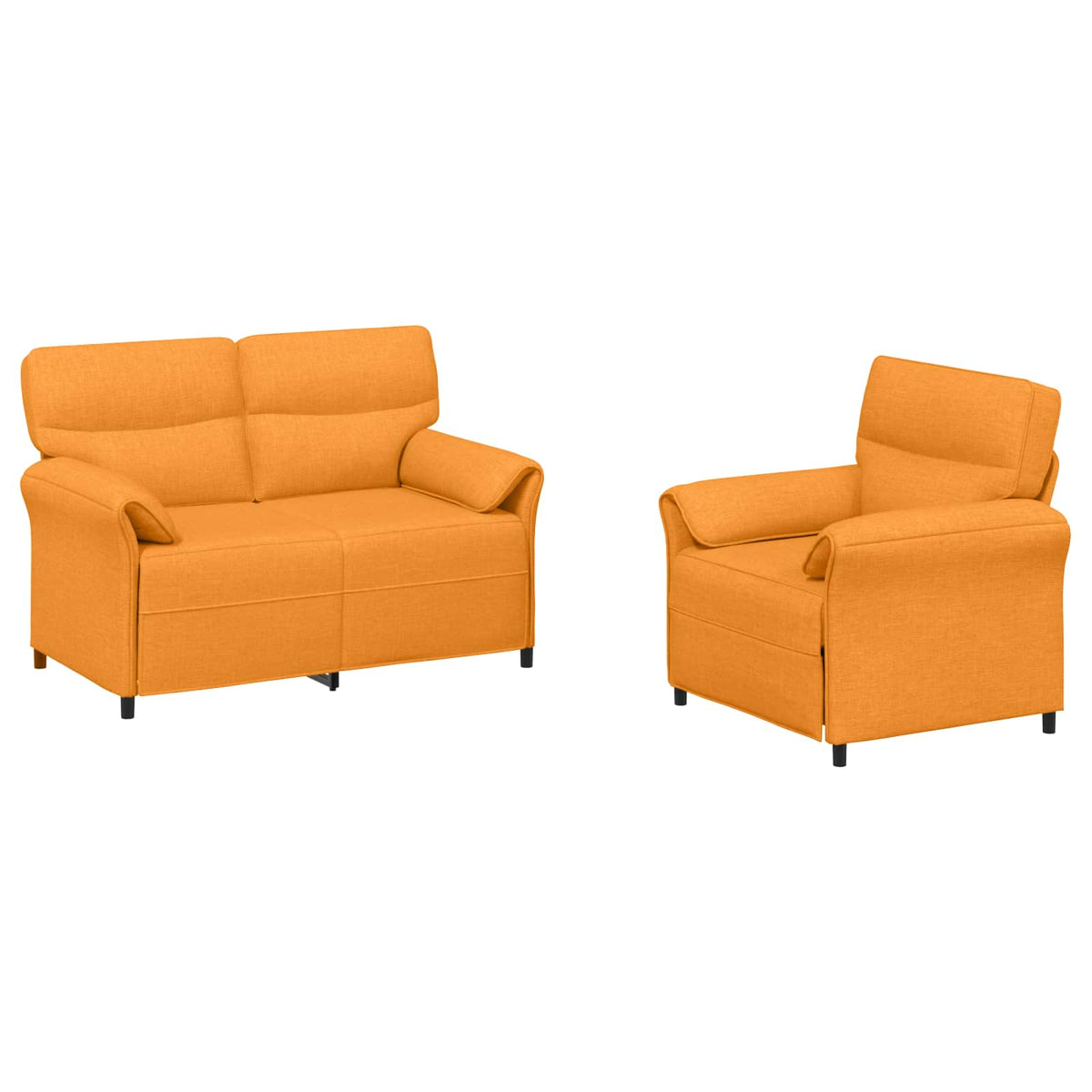 Set sofe 2 kom. Tamno žuta Tkanina