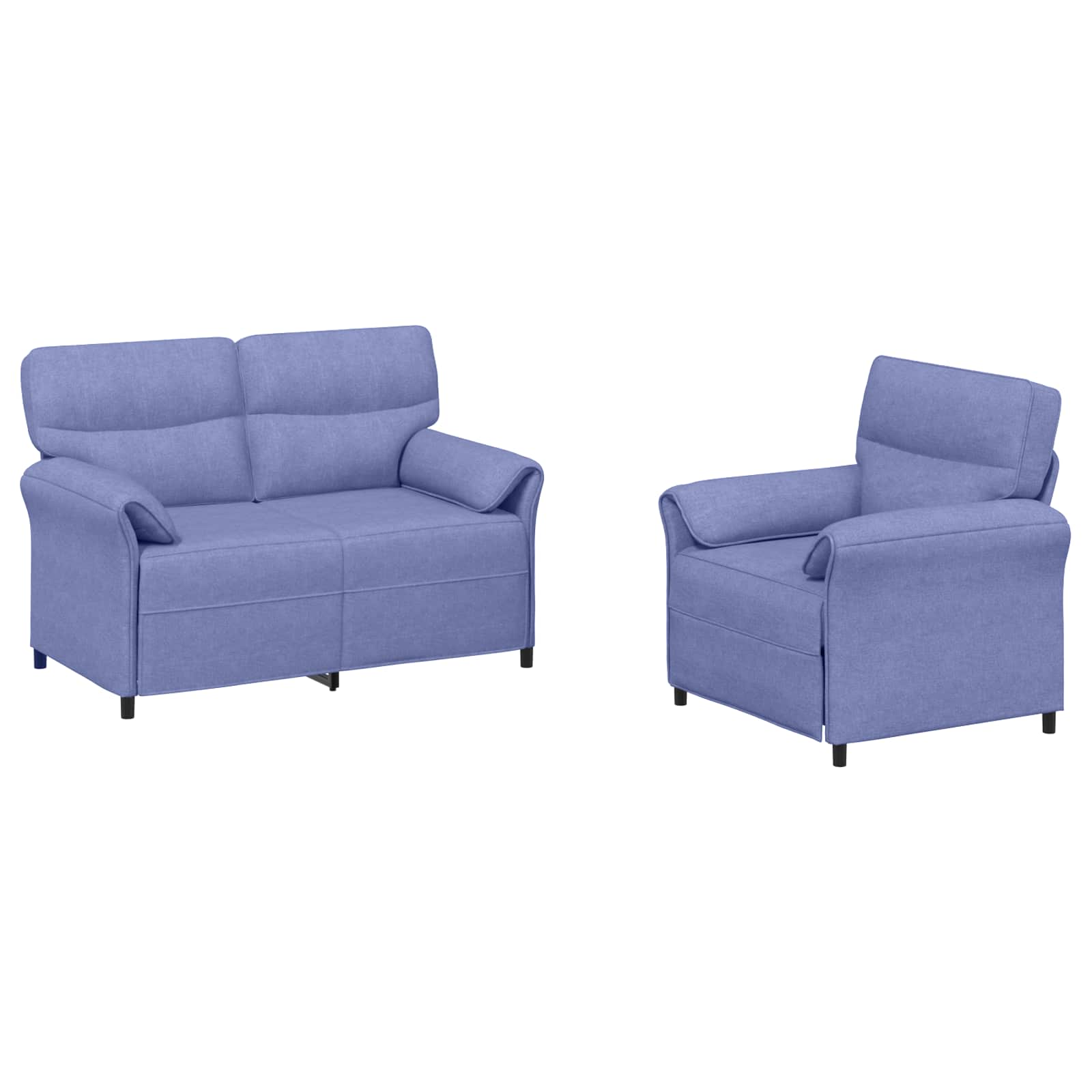 Set sofe 2 kom. Traper plava Tkanina