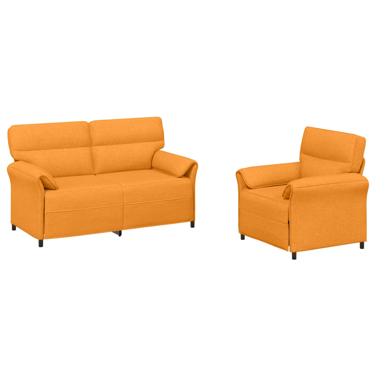 Set sofe 2 kom. Tamno žuta Tkanina