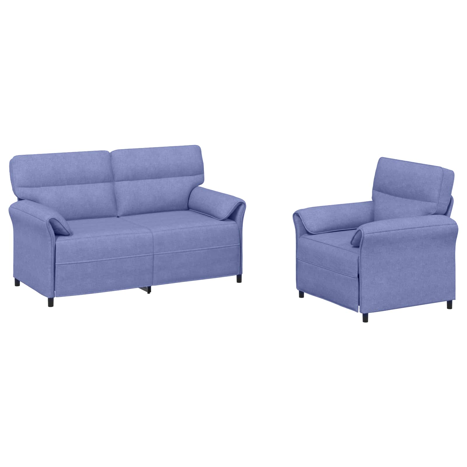 Set sofe 2 kom. Traper plava Tkanina