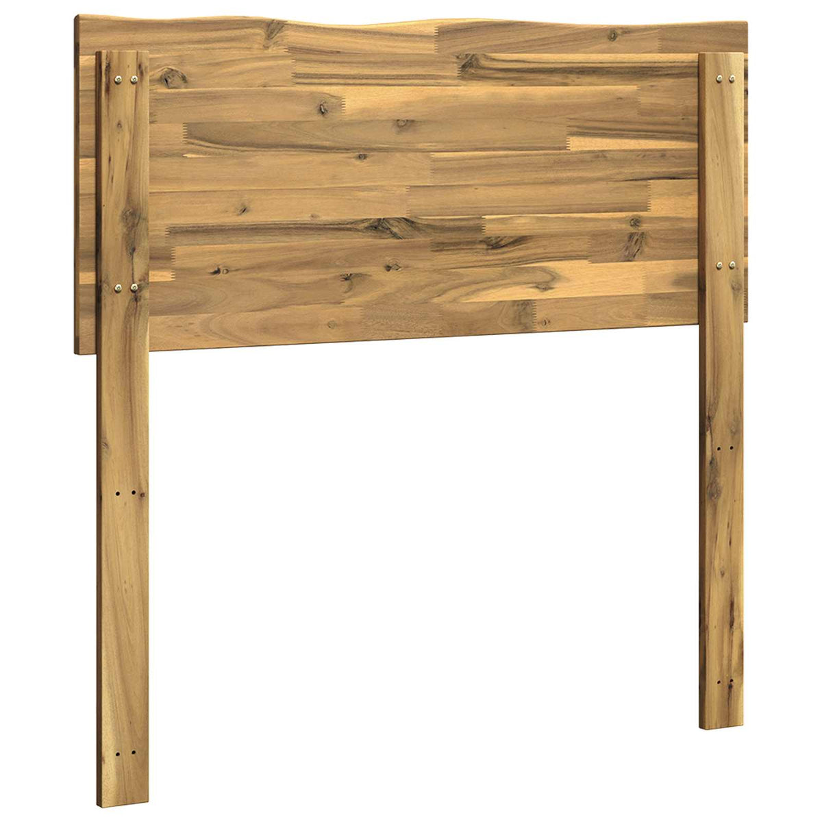 Uzglavlje s prirodnim rubom ROSTOCK Bijela 80 cm