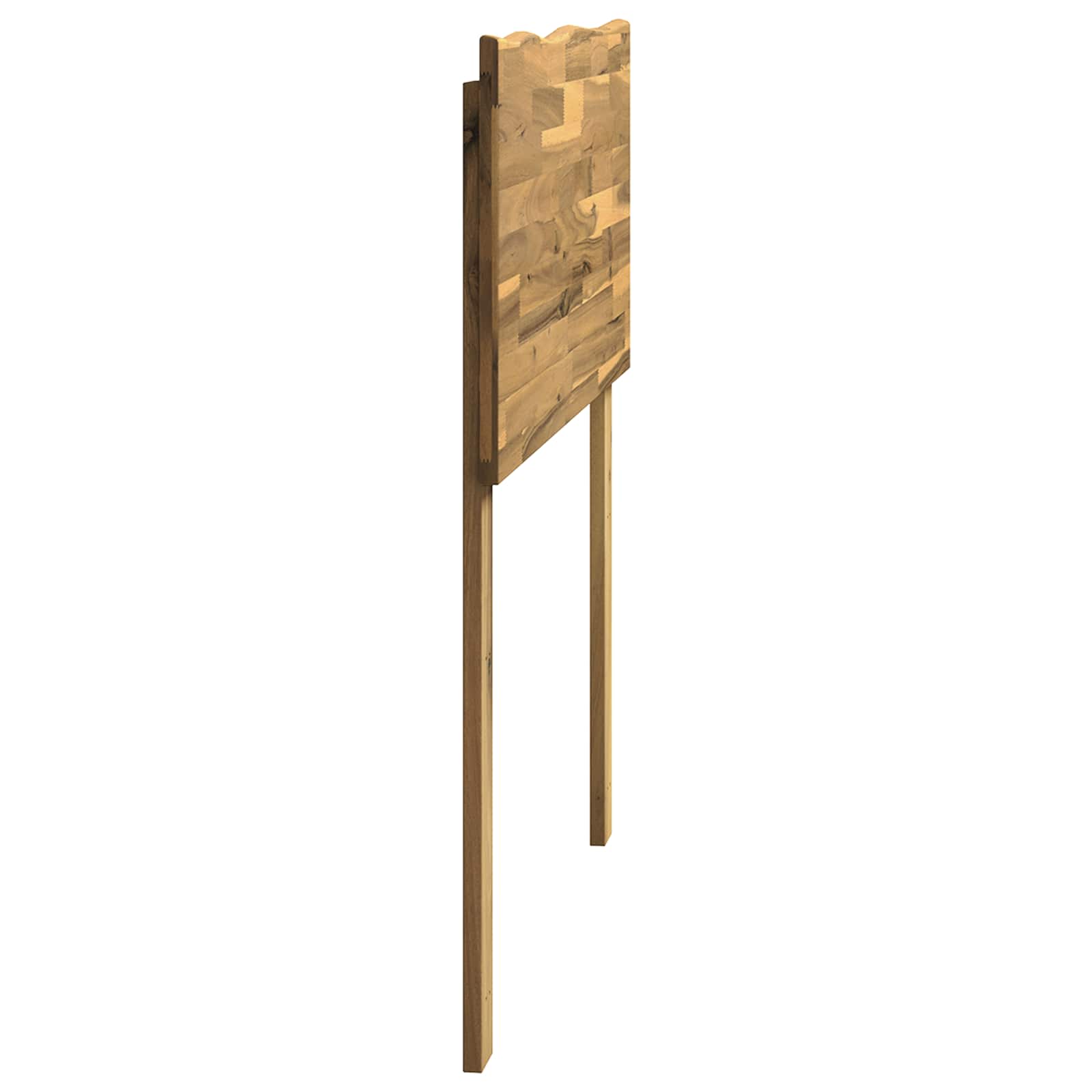 Uzglavlje s prirodnim rubom ROSTOCK Bijela 80 cm