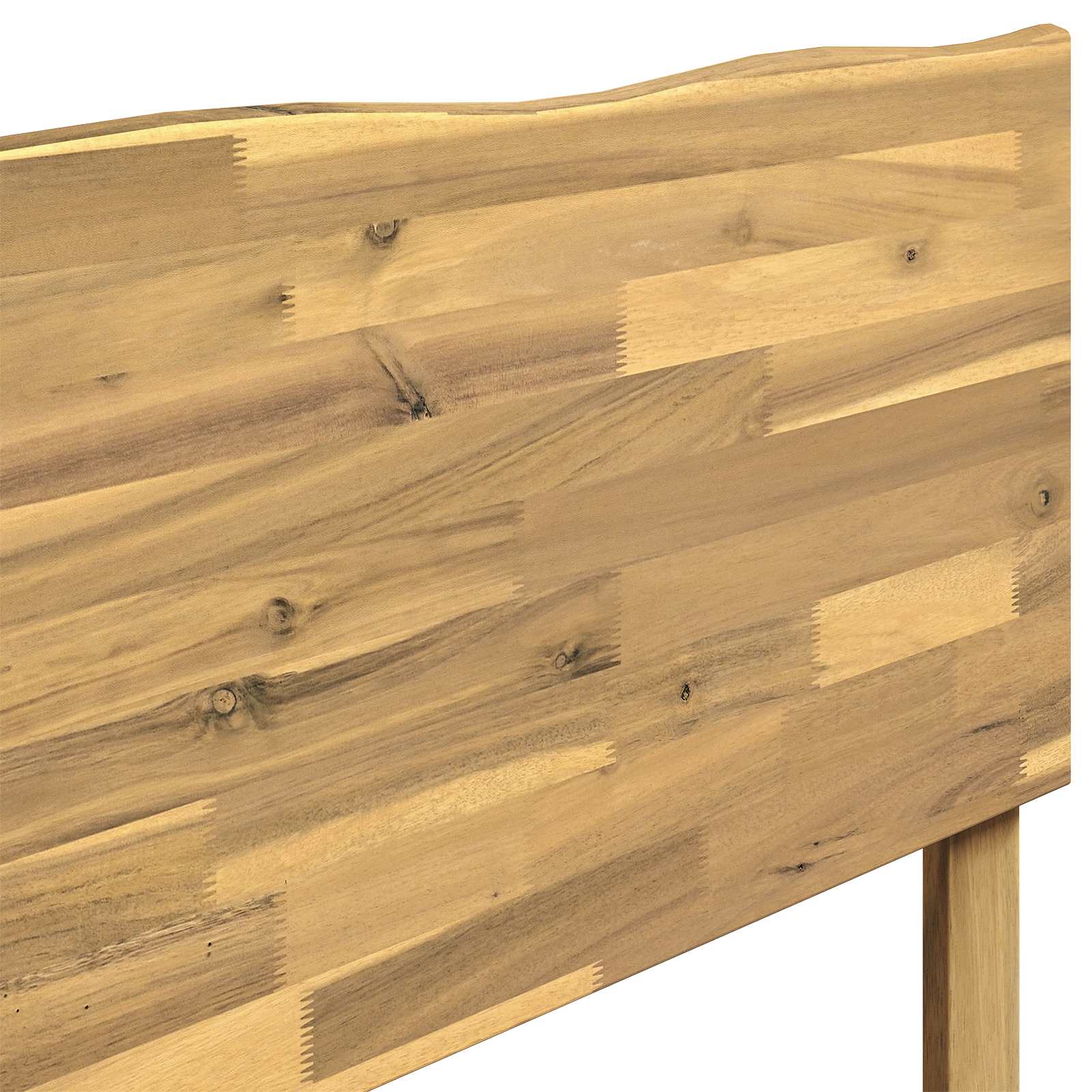 Uzglavlje s prirodnim rubom ROSTOCK Bijela 80 cm
