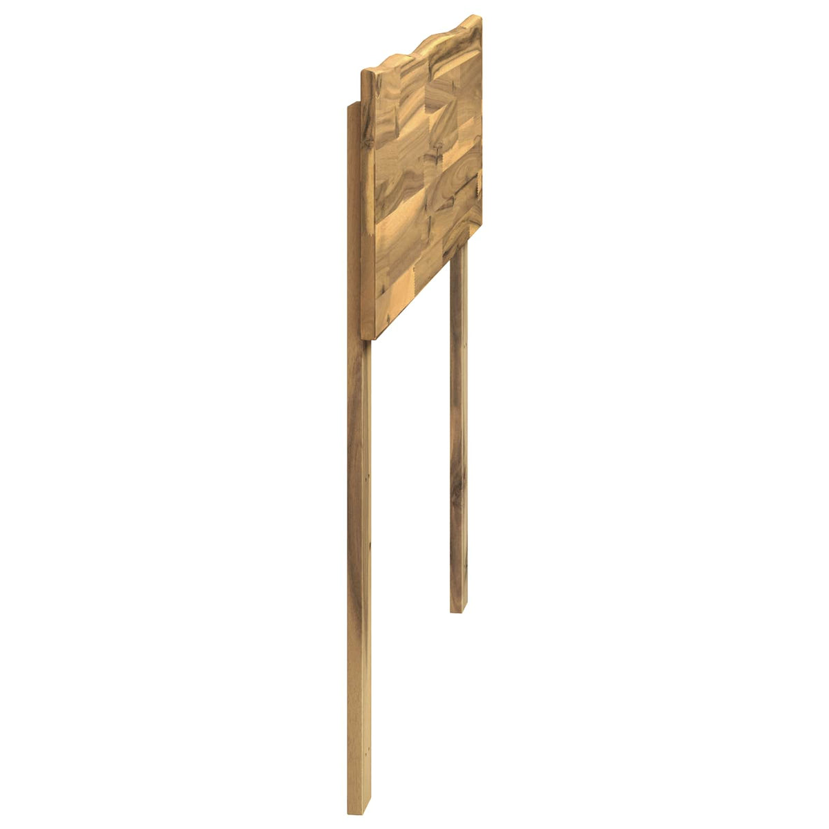 Uzglavlje s prirodnim rubom ROSTOCK Bijela 80 cm