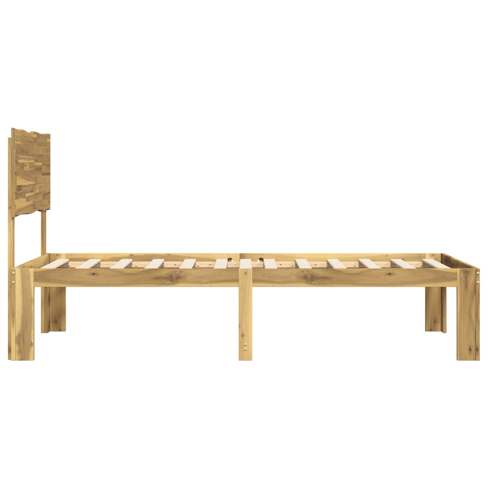 Krevet s uzglavljem ROSTOCK Bijela 100 x 200 cm
