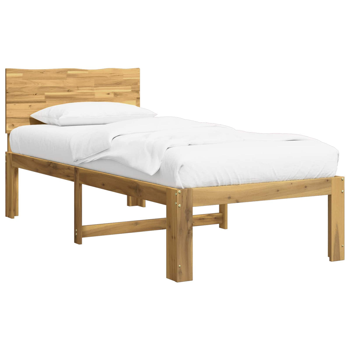 Krevet s uzglavljem ROSTOCK Bijela 75 x 190 cm