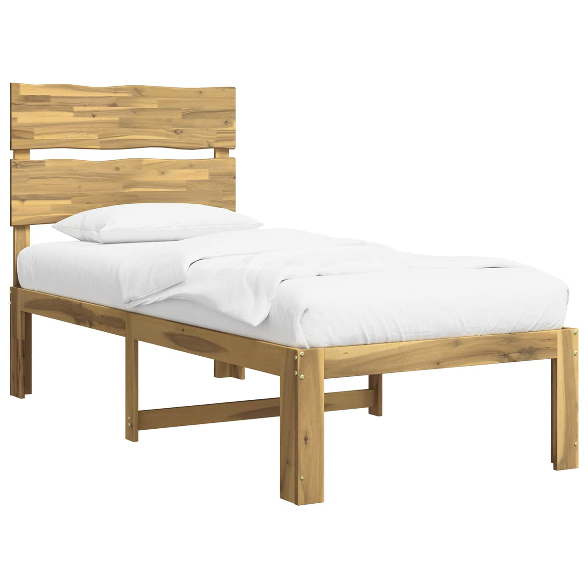 Krevet s uzglavljem ROSTOCK Bijela 75 x 190 cm