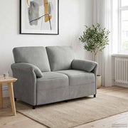 Sofa za dvije osobe Svjetlosiva 138 x 83 x 95 cm Baršun