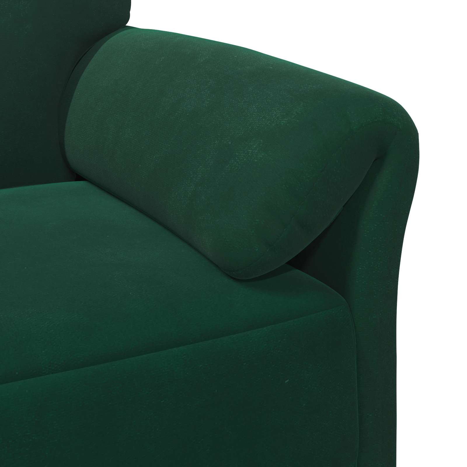 Sofa za dvije osobe Tamnozelena 138 x 83 x 95 cm Baršun