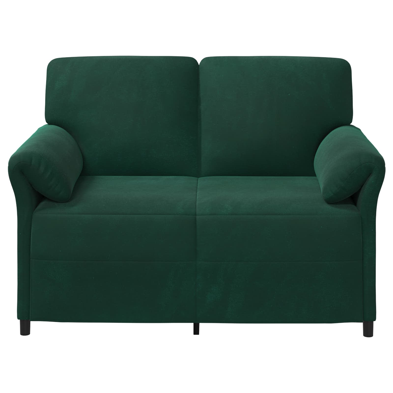 Sofa za dvije osobe Tamnozelena 138 x 83 x 95 cm Baršun