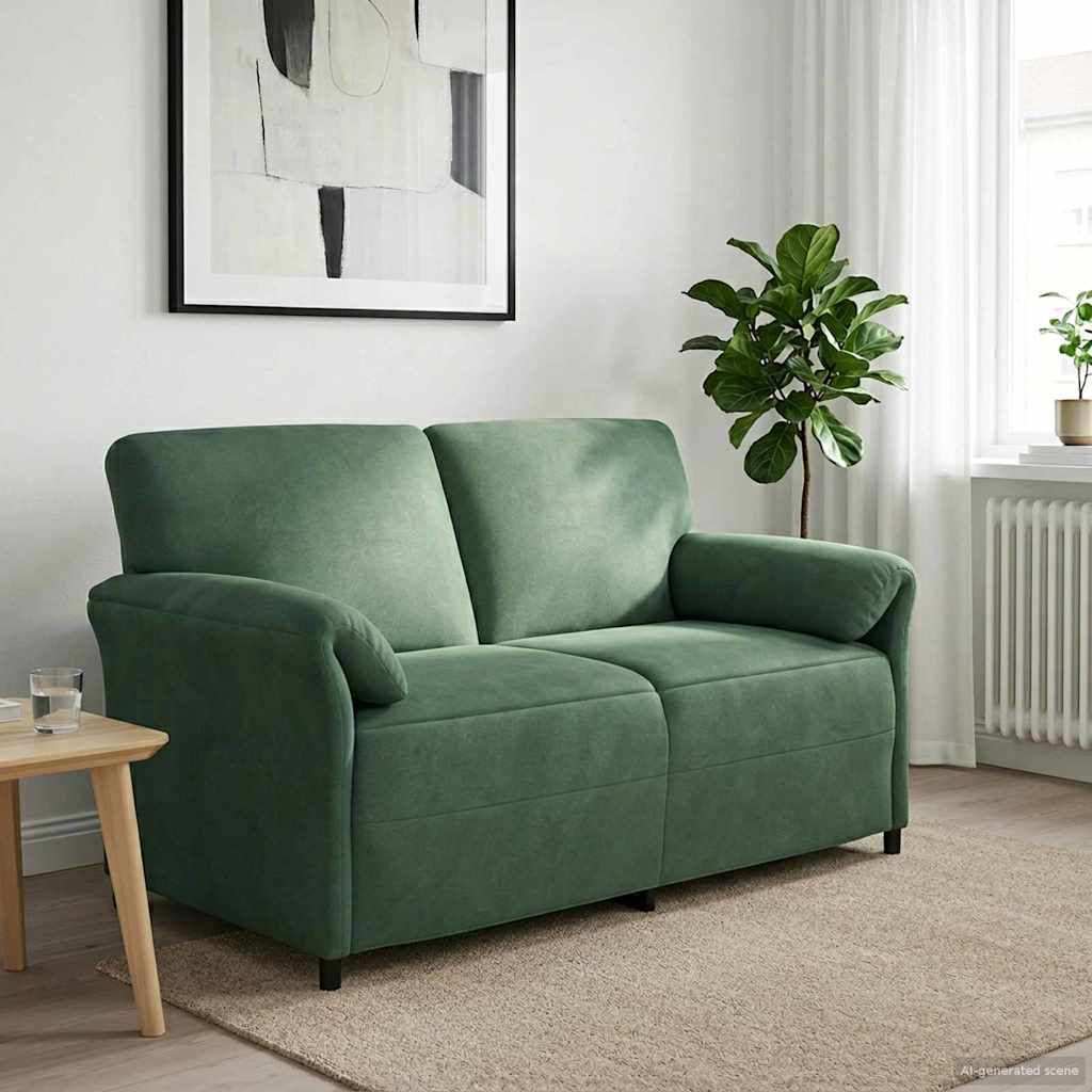 Sofa za dvije osobe Morska zelena 158 x 83 x 95 cm Baršun
