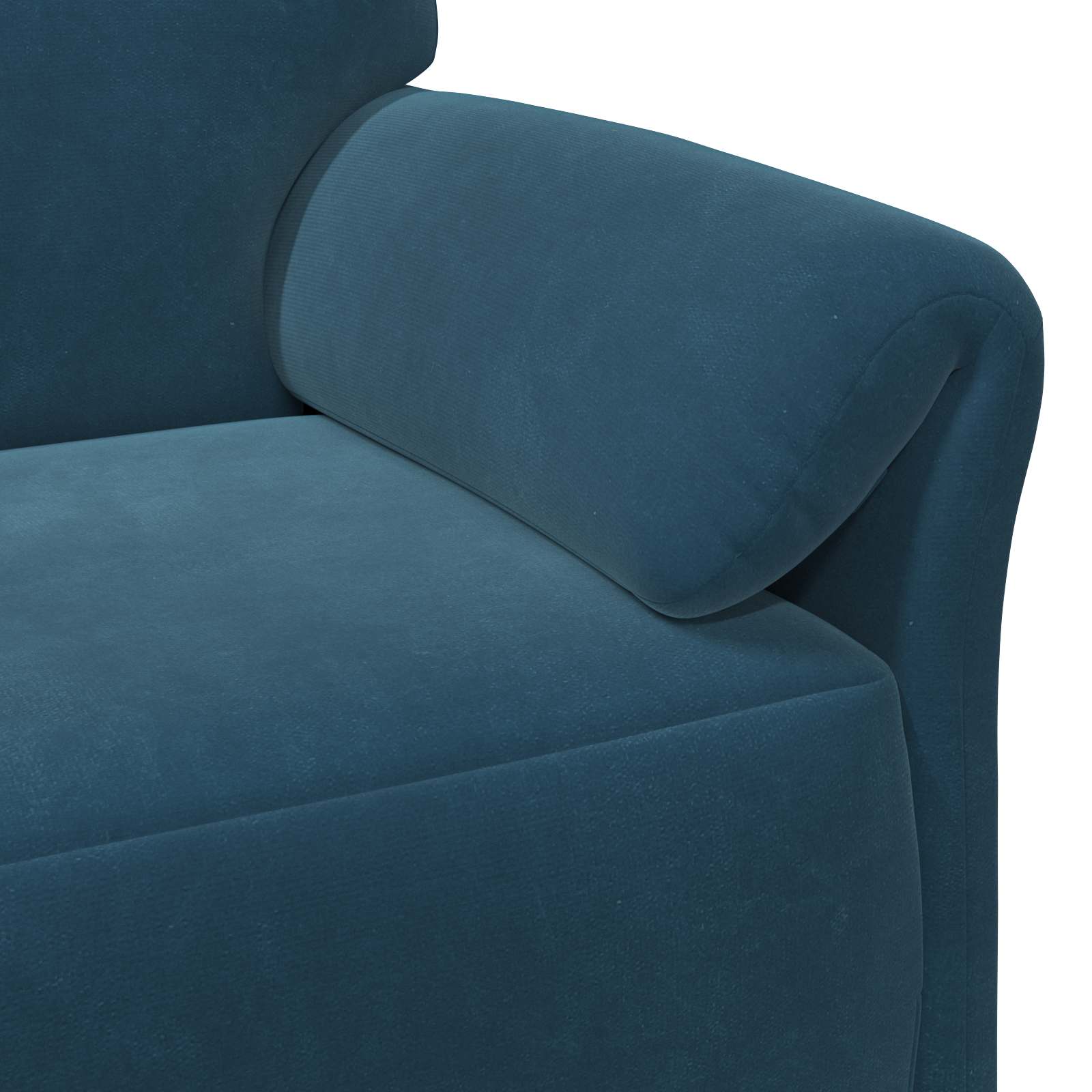 Sofa za 3 osobe Plava 198 x 83 x 95 cm Baršun