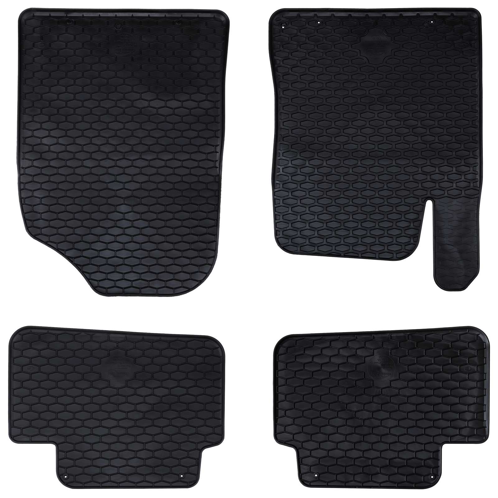 Auto tepih 4 pcs Crna prikladno za Hyundai i30 2017 Guma