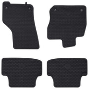 Auto tepih 4 pcs Crna odgovara za VW GOLF VIII MHEV 2020- Guma