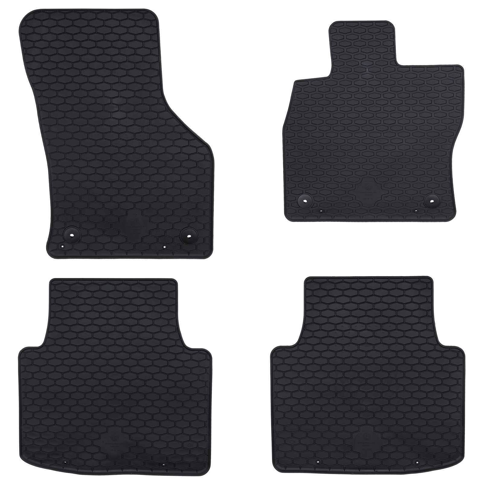 Auto tepih 4 pcs Crna Guma