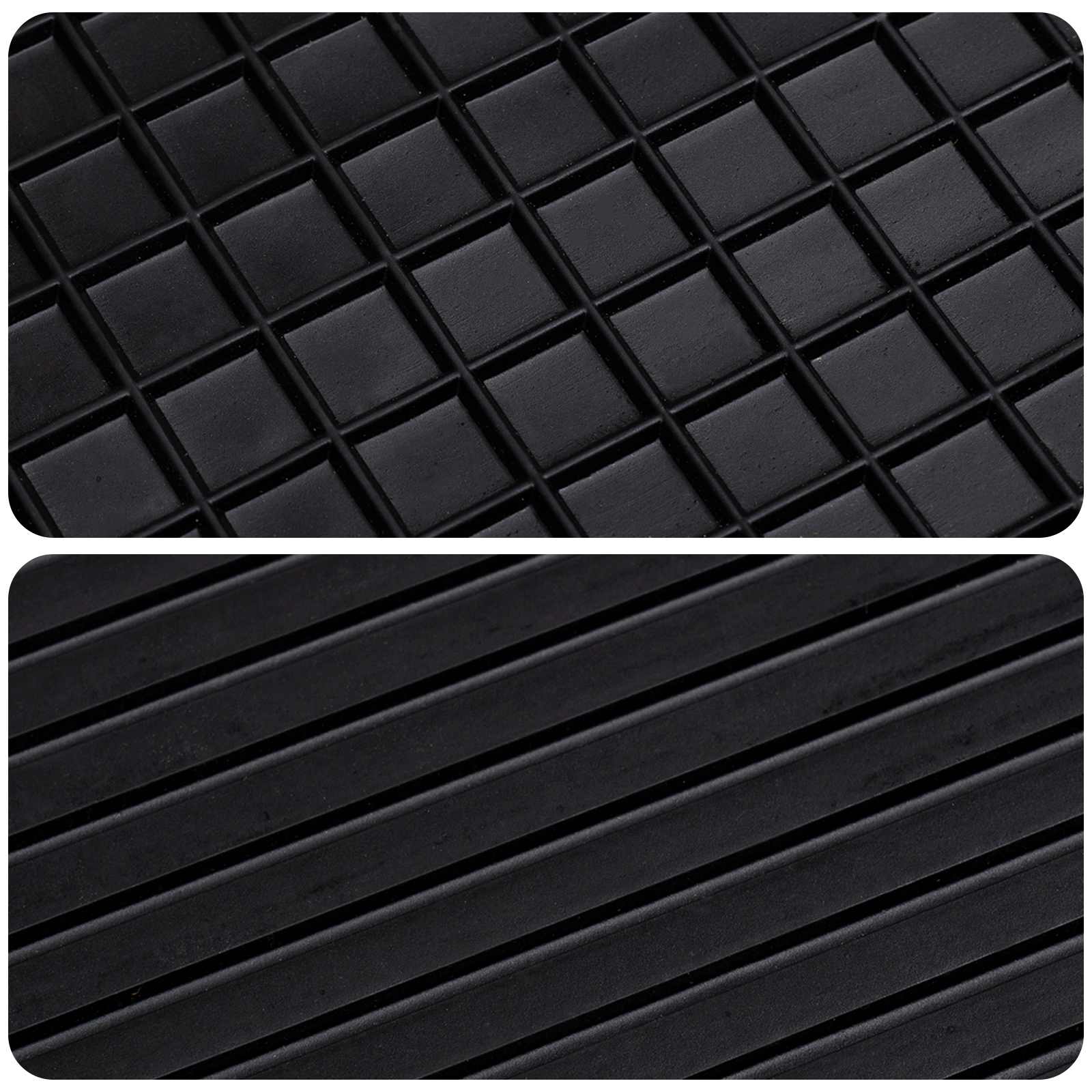 Auto tepih 4 pcs Crna prikladno za DACIA DUSTER 2010-2017 Guma