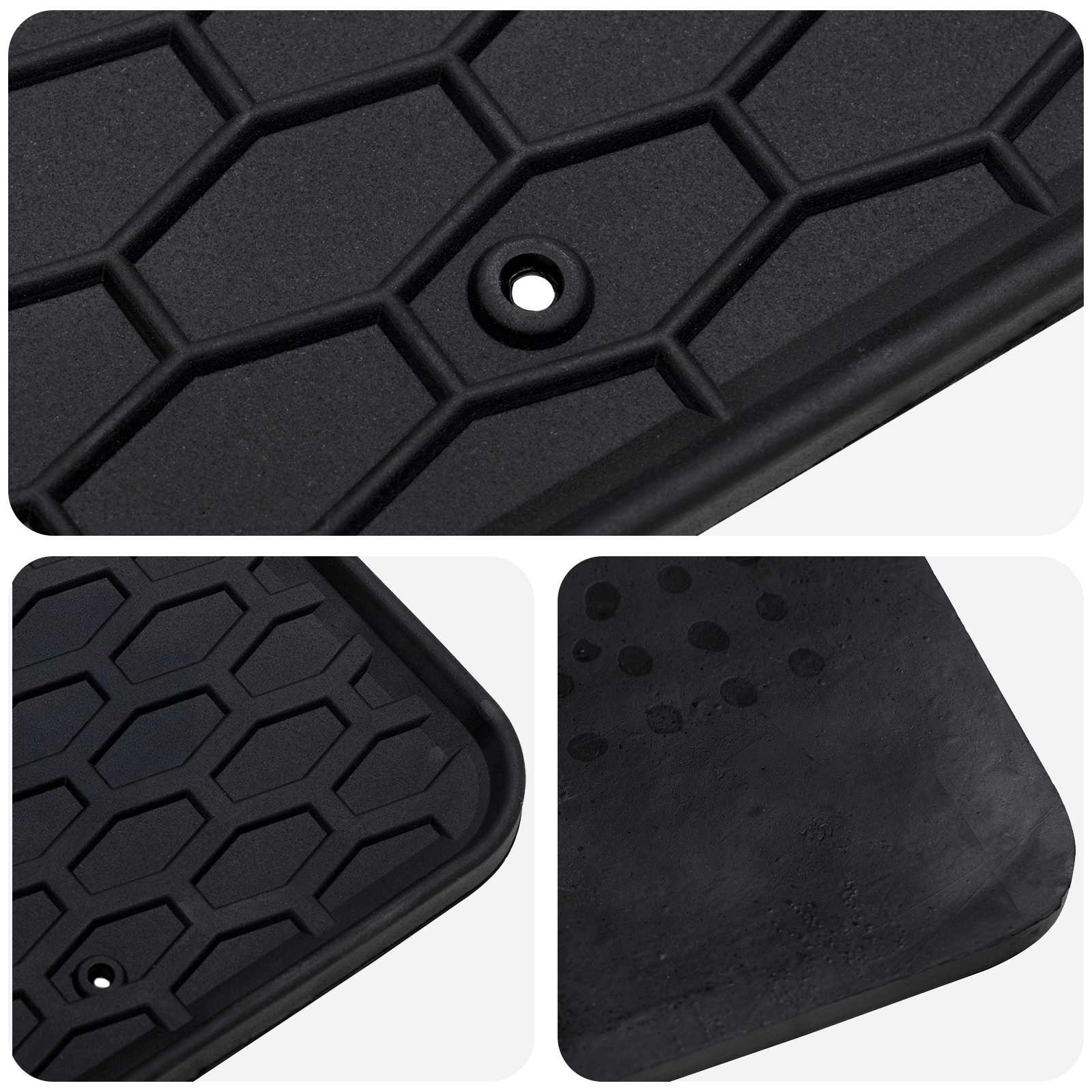 Auto tepih 4 pcs Crna prikladno za HYUNDAI i20 2014-2019 Guma
