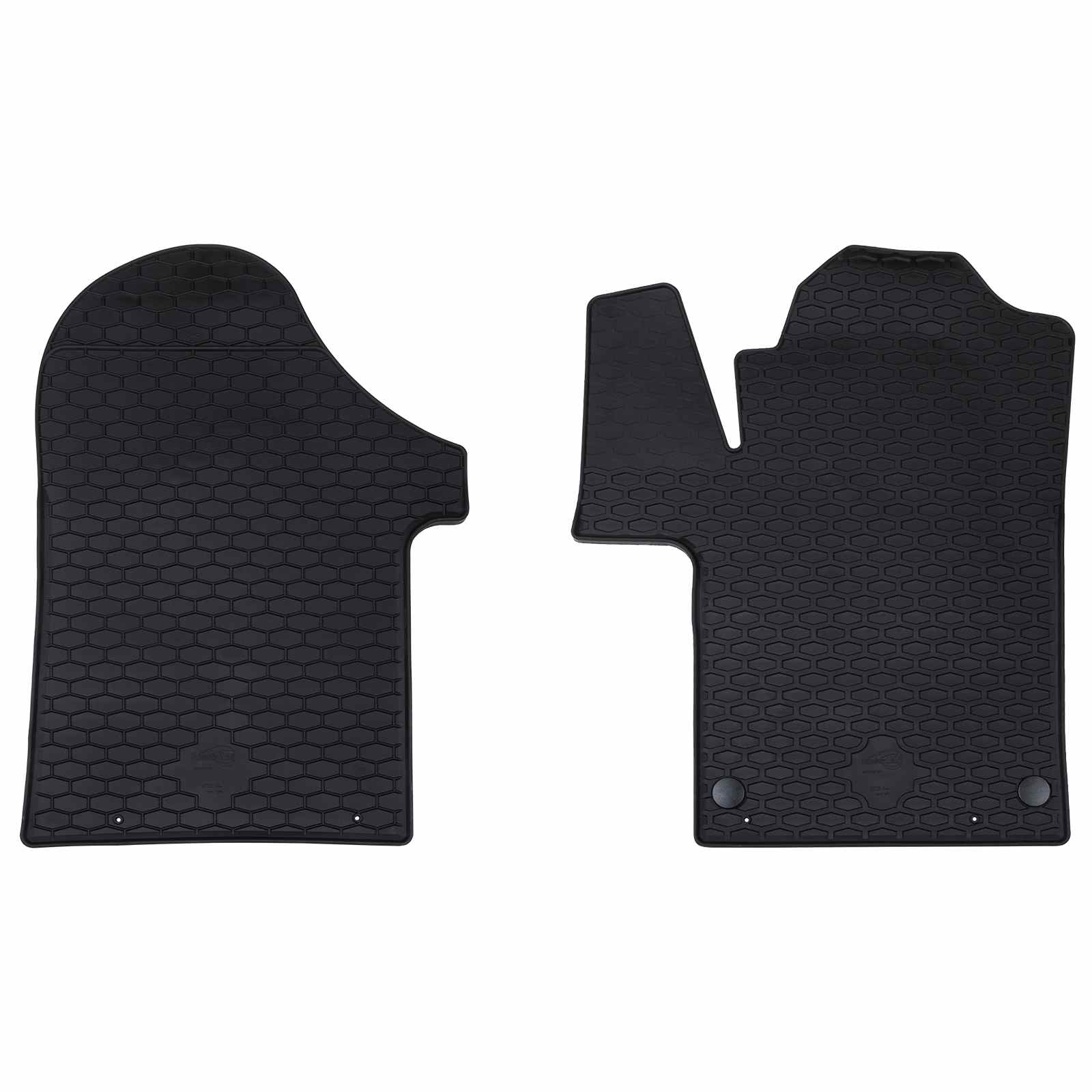 Auto tepih 2 pcs Crna Guma