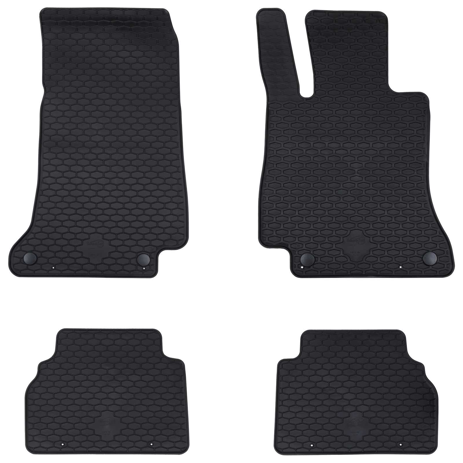 Auto tepih 4 pcs Crna Guma
