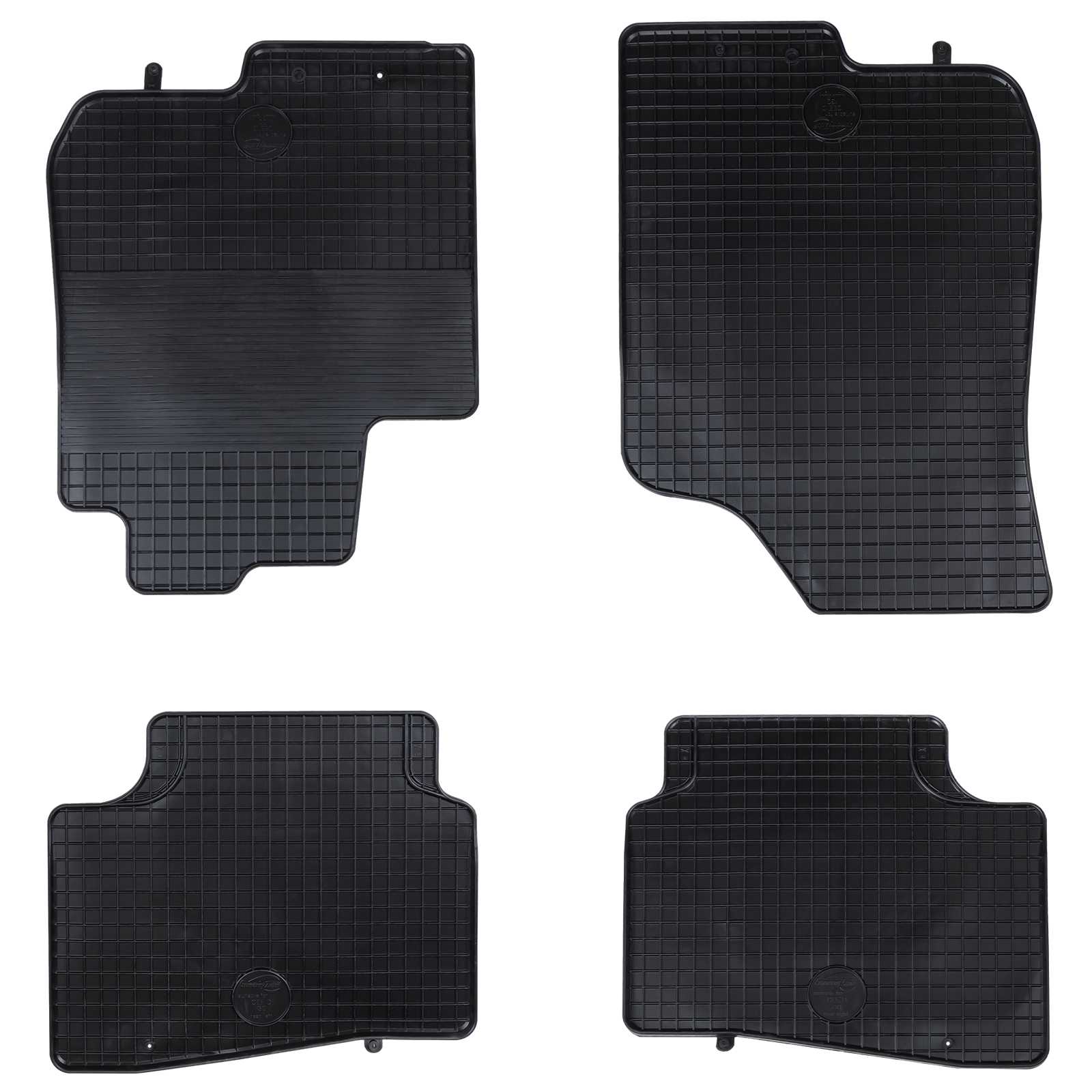 Auto tepih 4 pcs Crna prikladno za i30 LIMUZINU 2007-2011 Guma