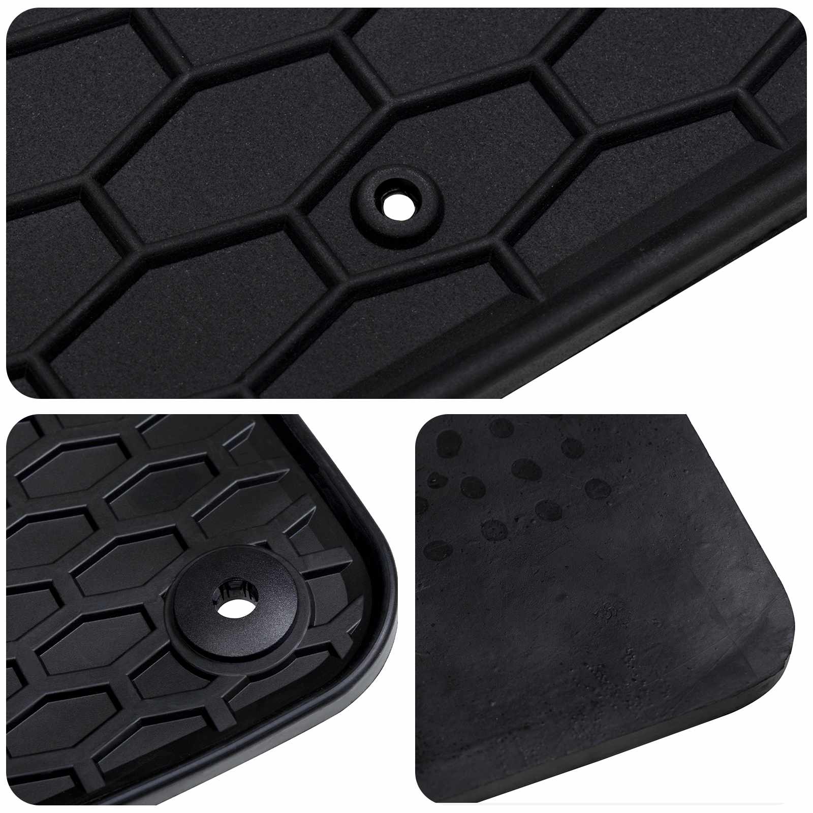Auto tepih 4 pcs Crna prikladno za CITROEN C3 AIRCROSS 2017-
