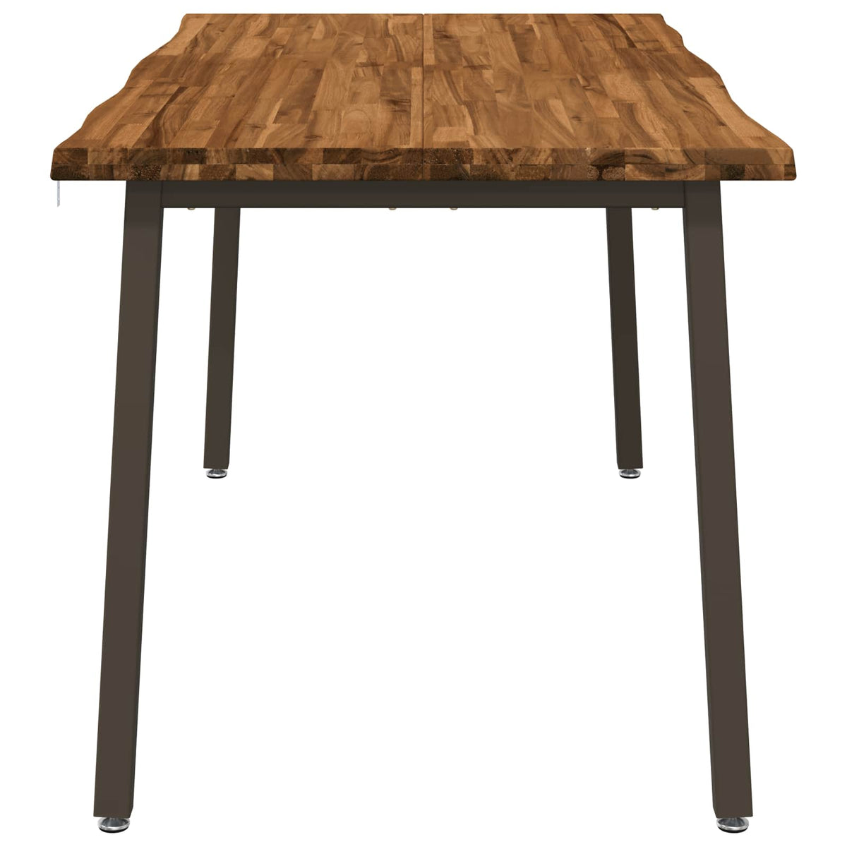 Stol za blagovanje s prirodnim rubom 140 x 90 x 75 cm Prirodna