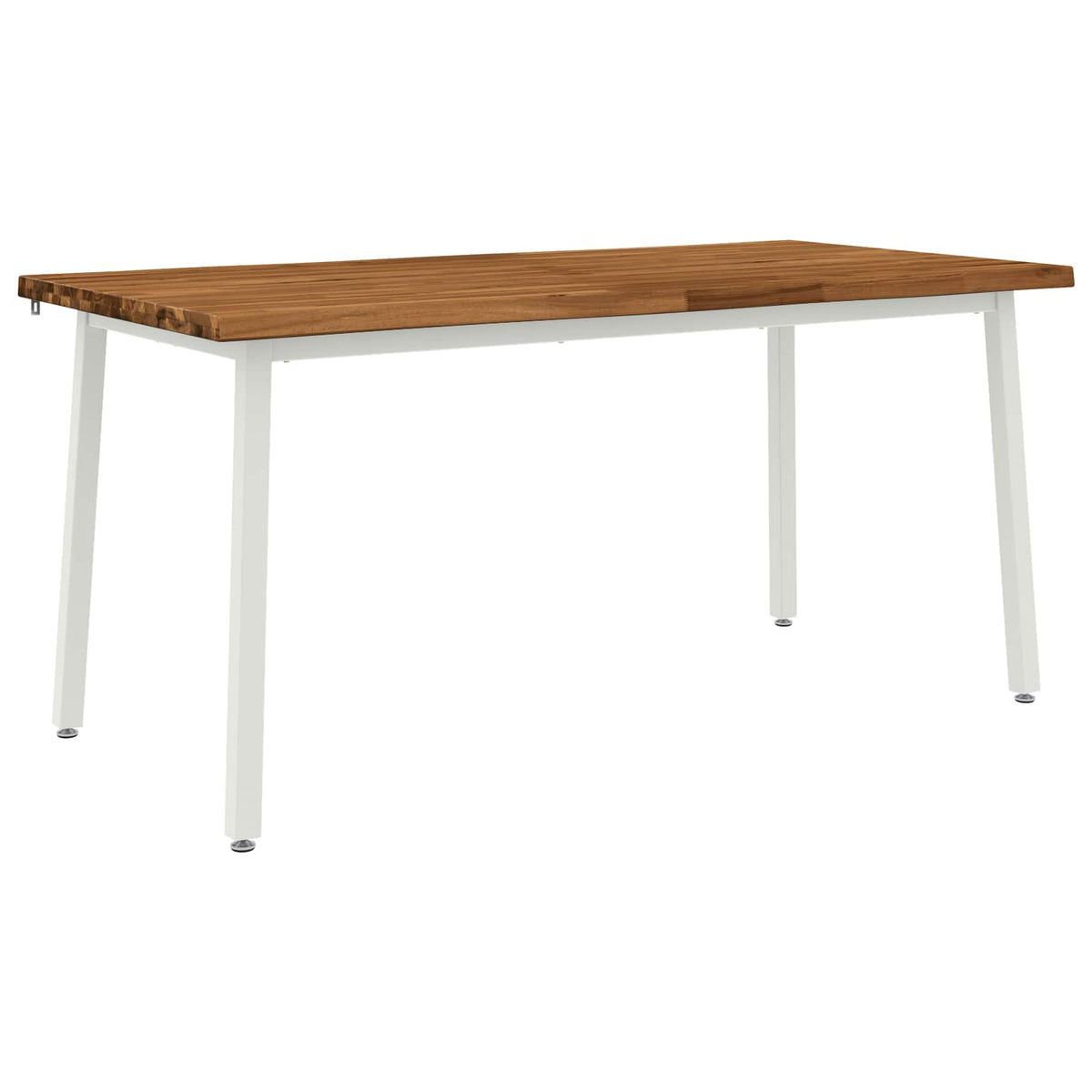 Stol za blagovanje s prirodnim rubom 160 x 90 x 75 cm Prirodna