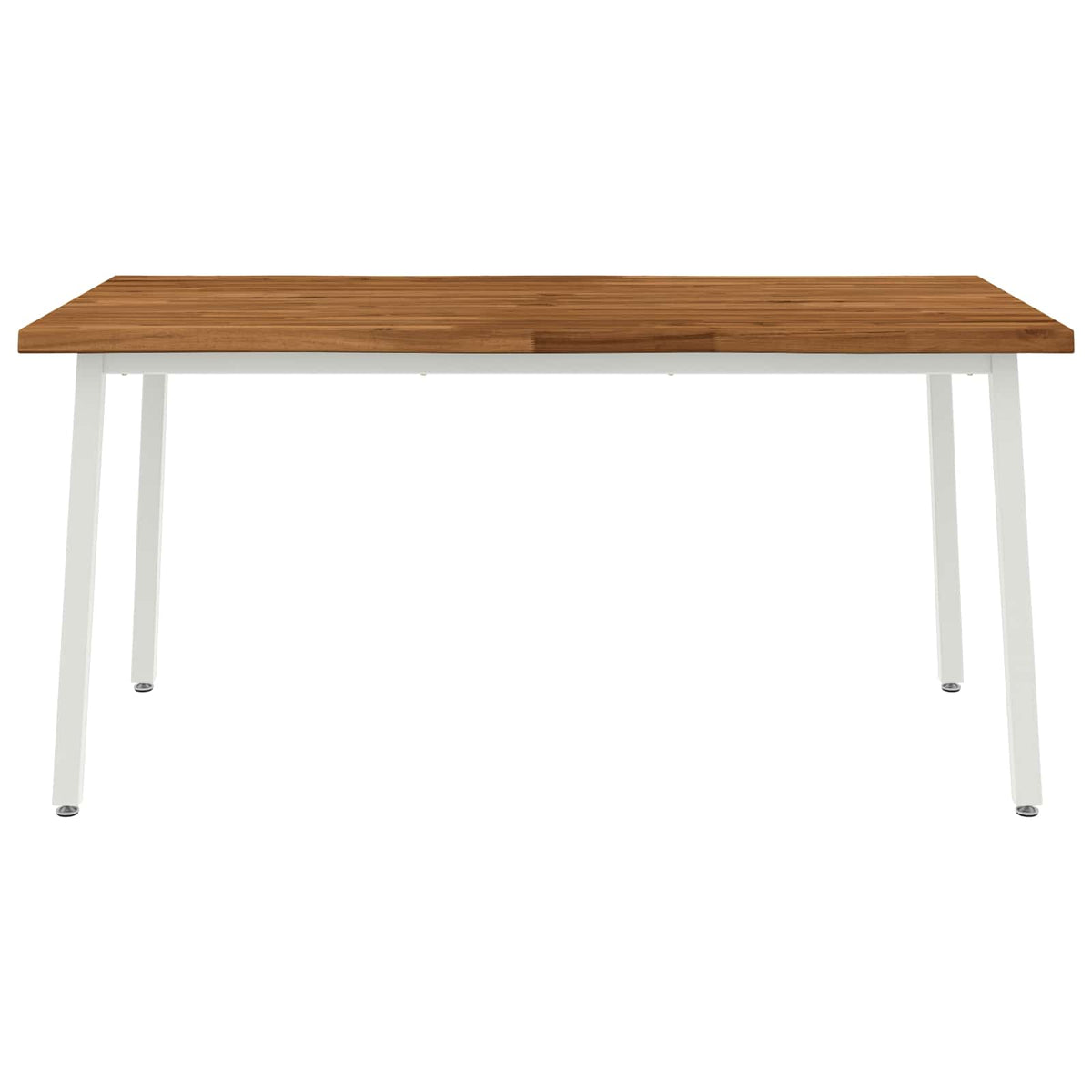 Stol za blagovanje s prirodnim rubom 160 x 90 x 75 cm Prirodna