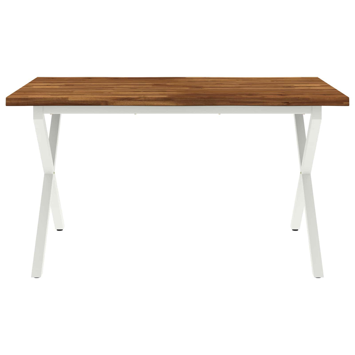 Stol za blagovanje s prirodnim rubom 140 x 80 x 75 cm Prirodna
