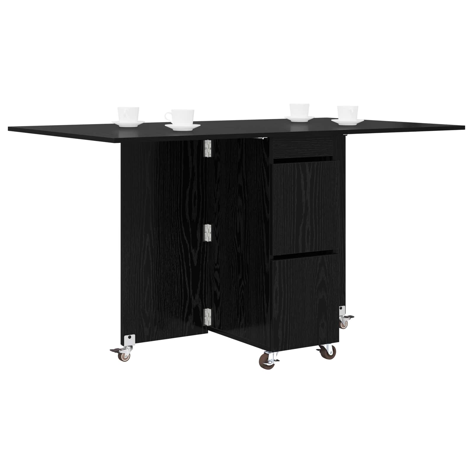 Blagovaonski stol 2 pcs 140 x 80 x 77 cm Konstruirano drvo