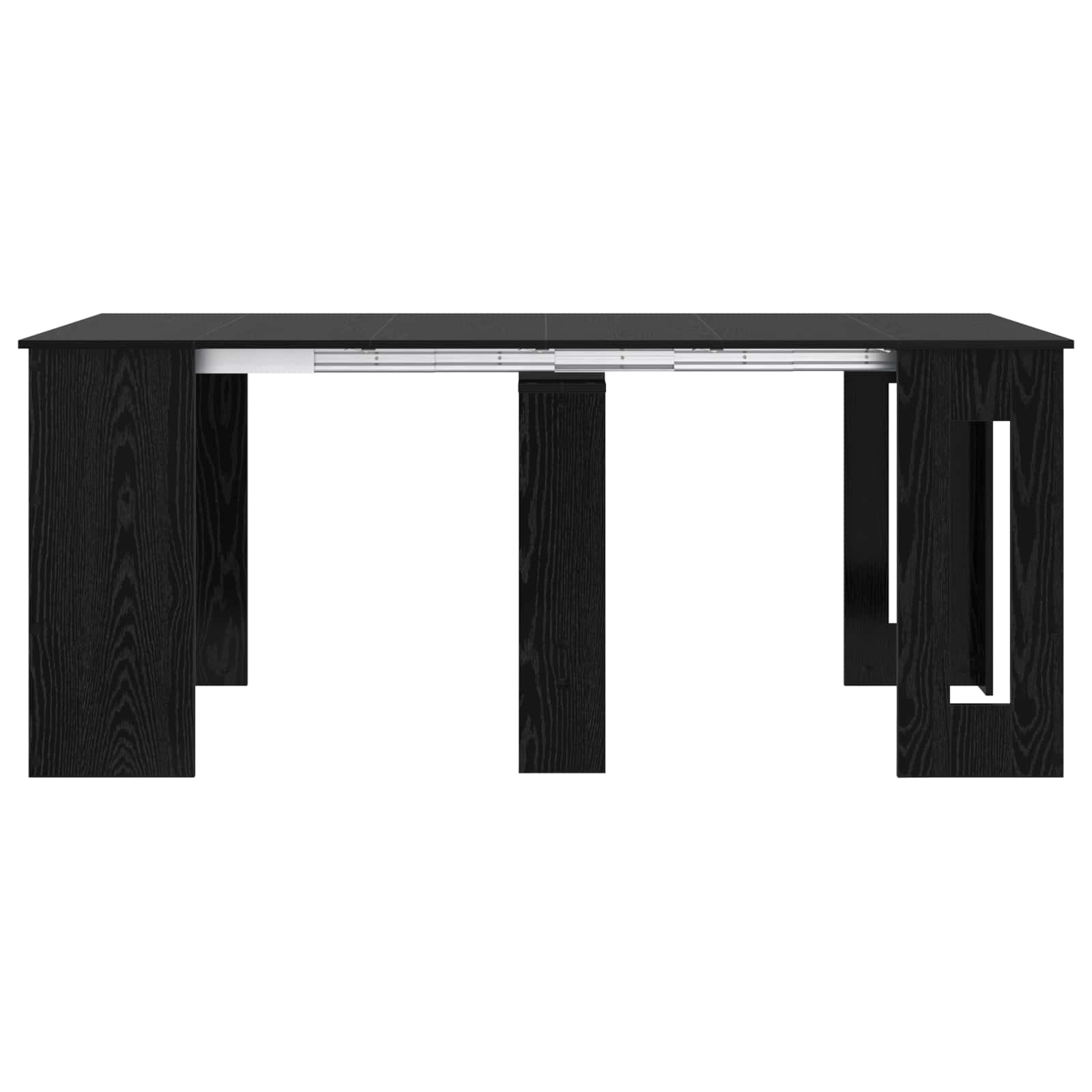 Blagovaonski stol 180 x 85 x 75 cm Konstruirano drvo Crni hrast