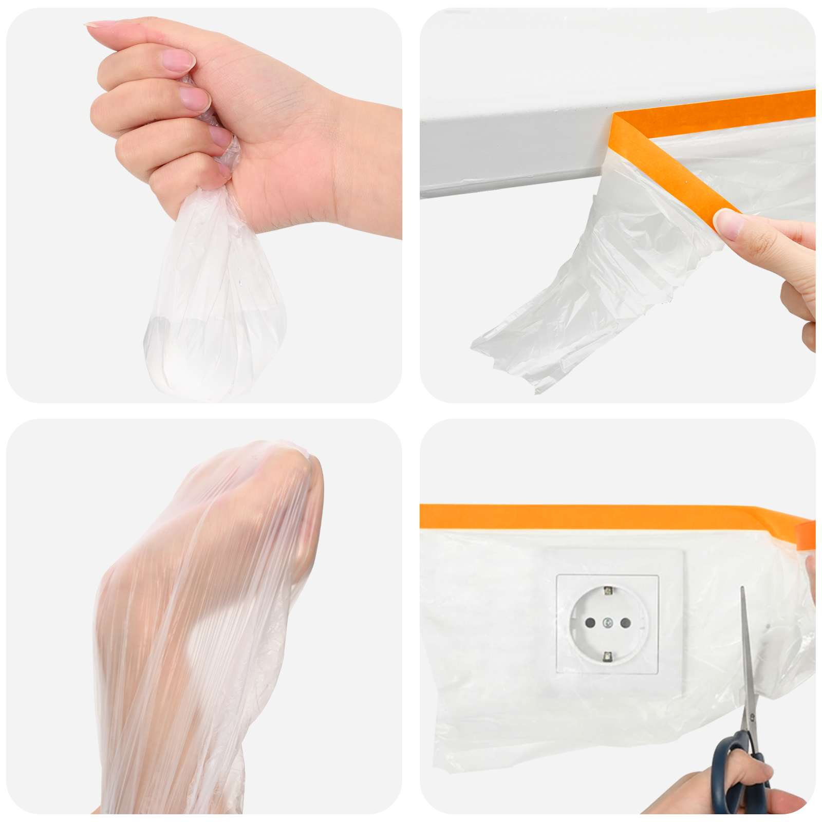 Prozračna ploča s ljepilom 12 pcs *Transparent*an 240 x 2000 cm