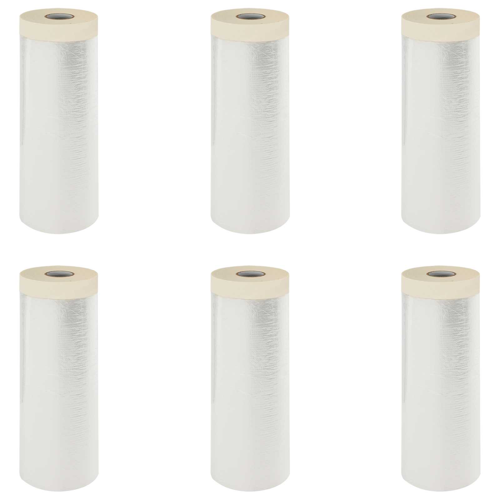 Praškasta plahta s ljepilom 6 pcs *Transparent*an 210 x 2000 cm