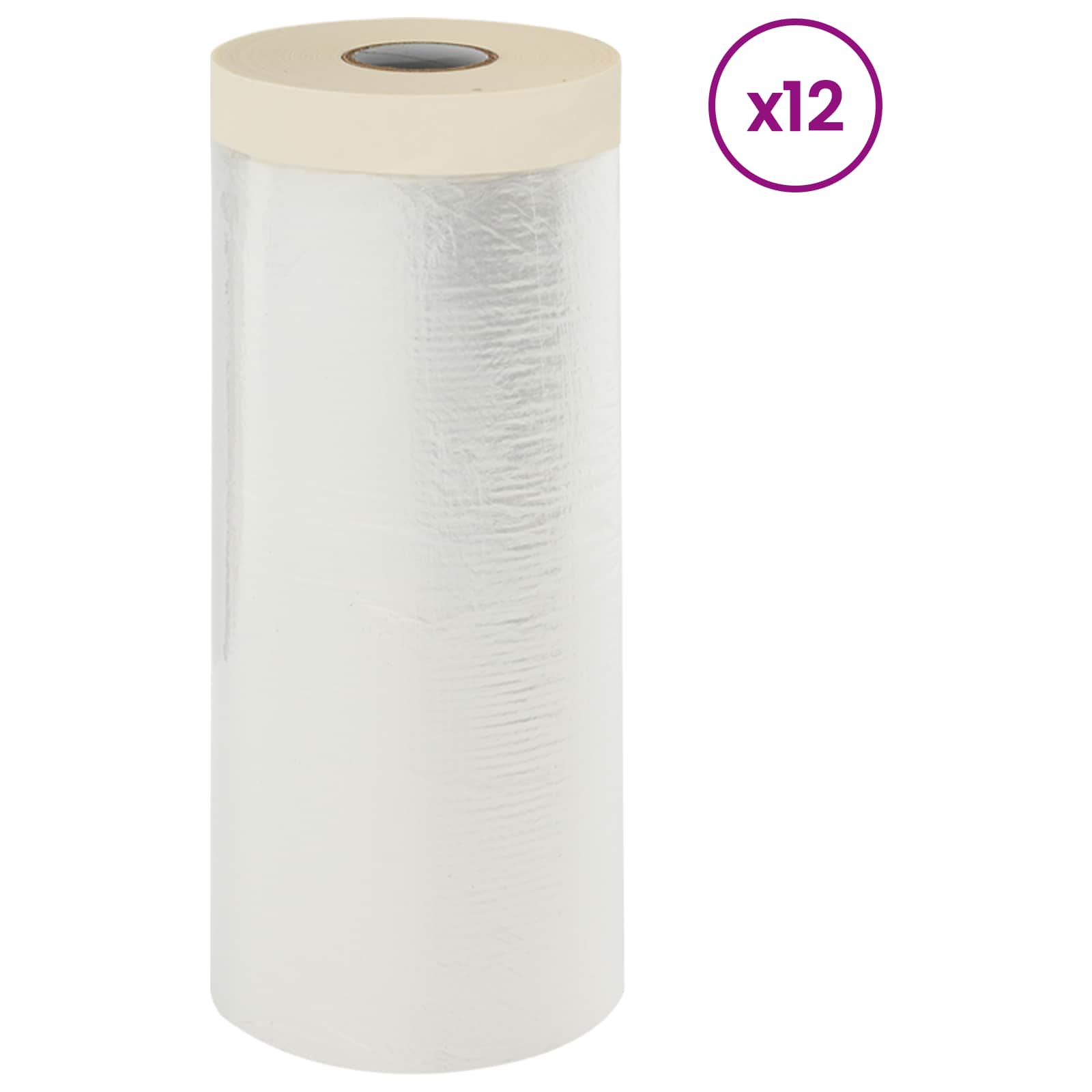 Praškasta plahta s ljepilom 12 pcs 140 x 3300 cm HDPE