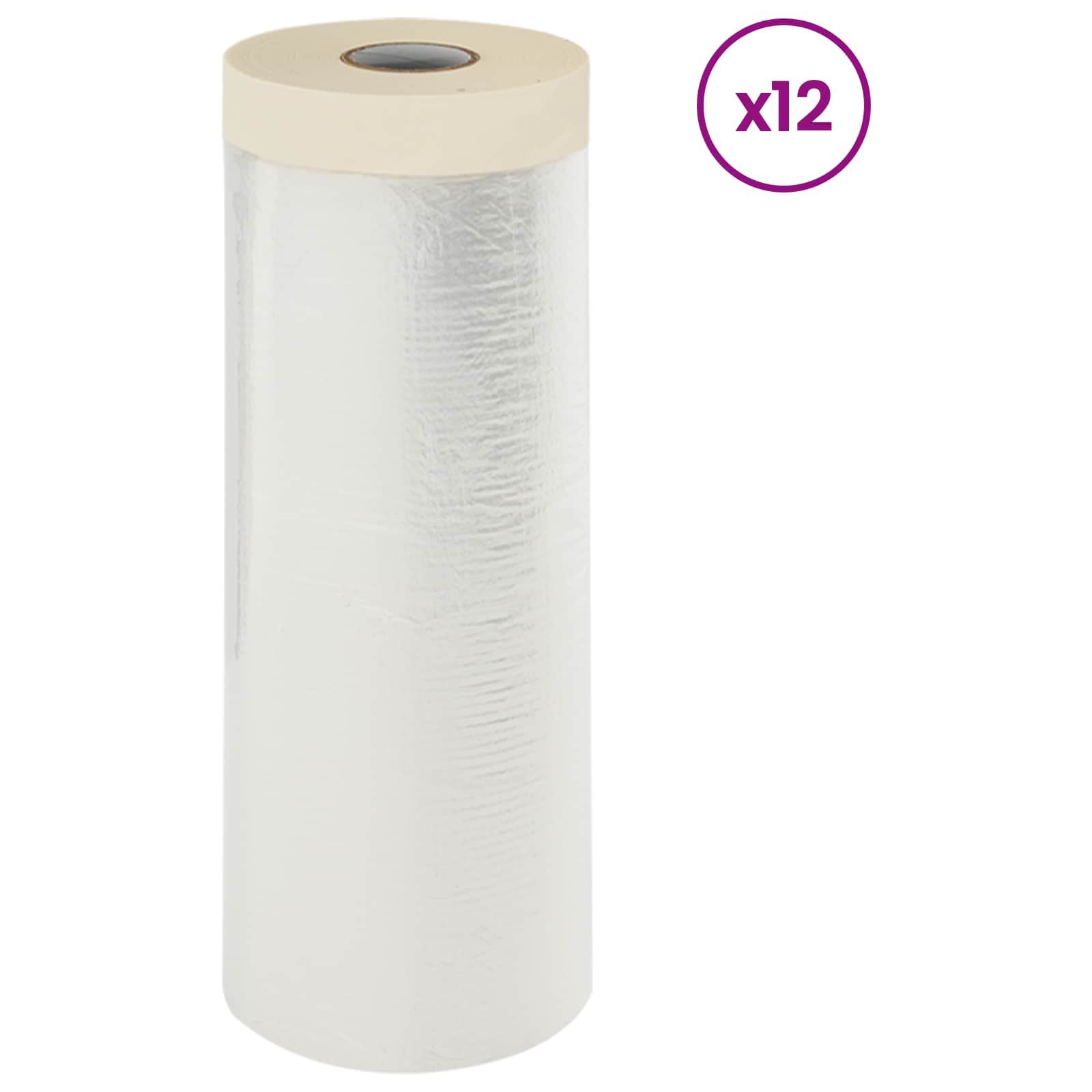 Praškasta plahta s ljepilom 12 pcs 270 x 1600 cm HDPE