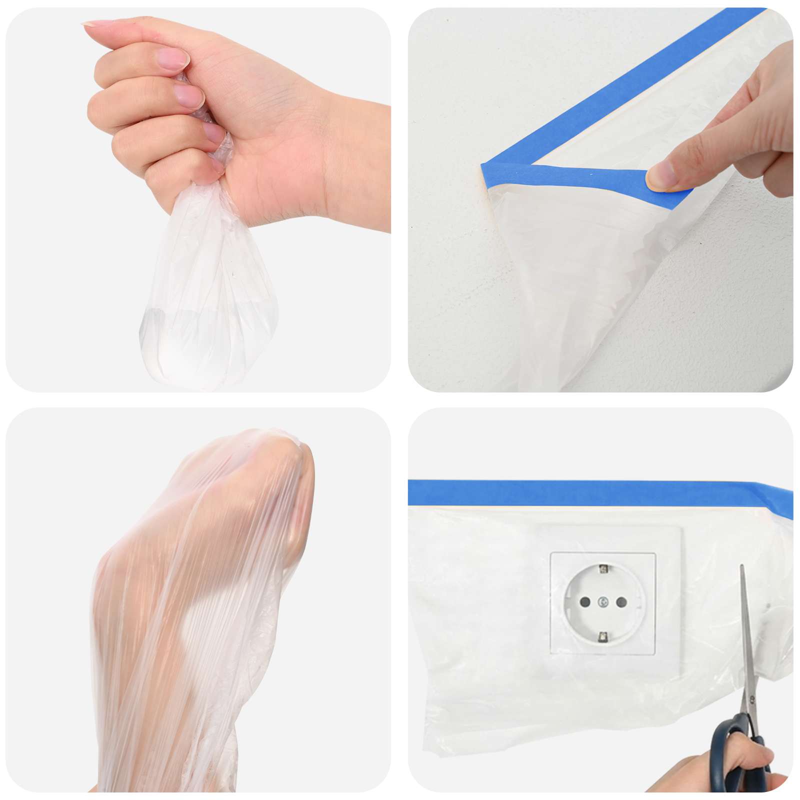 Traka za maskiranje s filmskom podlogom 6 pcs 140 x 2000 cm